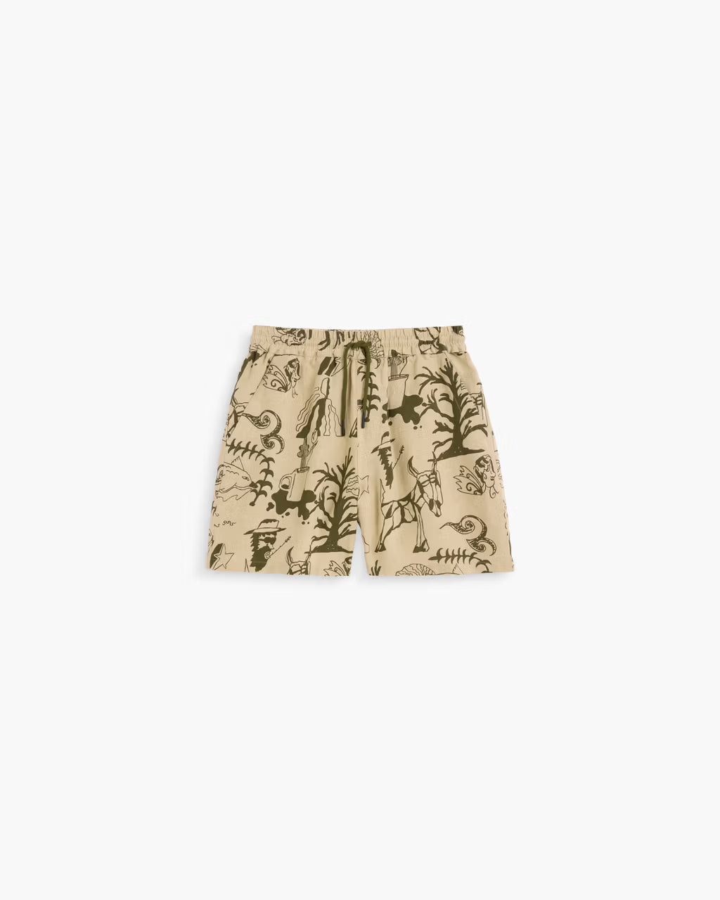 Linen Porto Shorts in Poplan