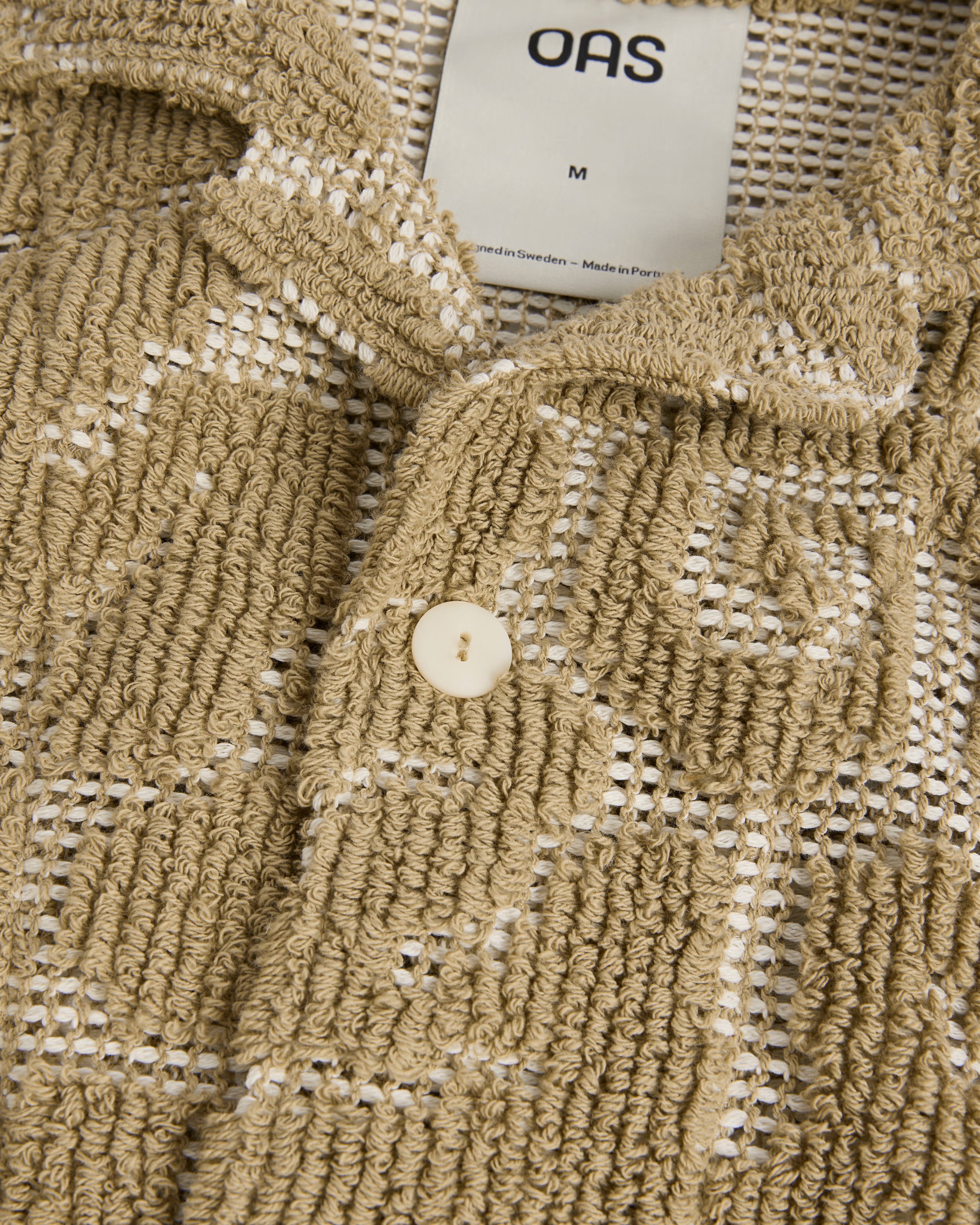 Knit Cuba Shirt in Sunero Camel Pattern