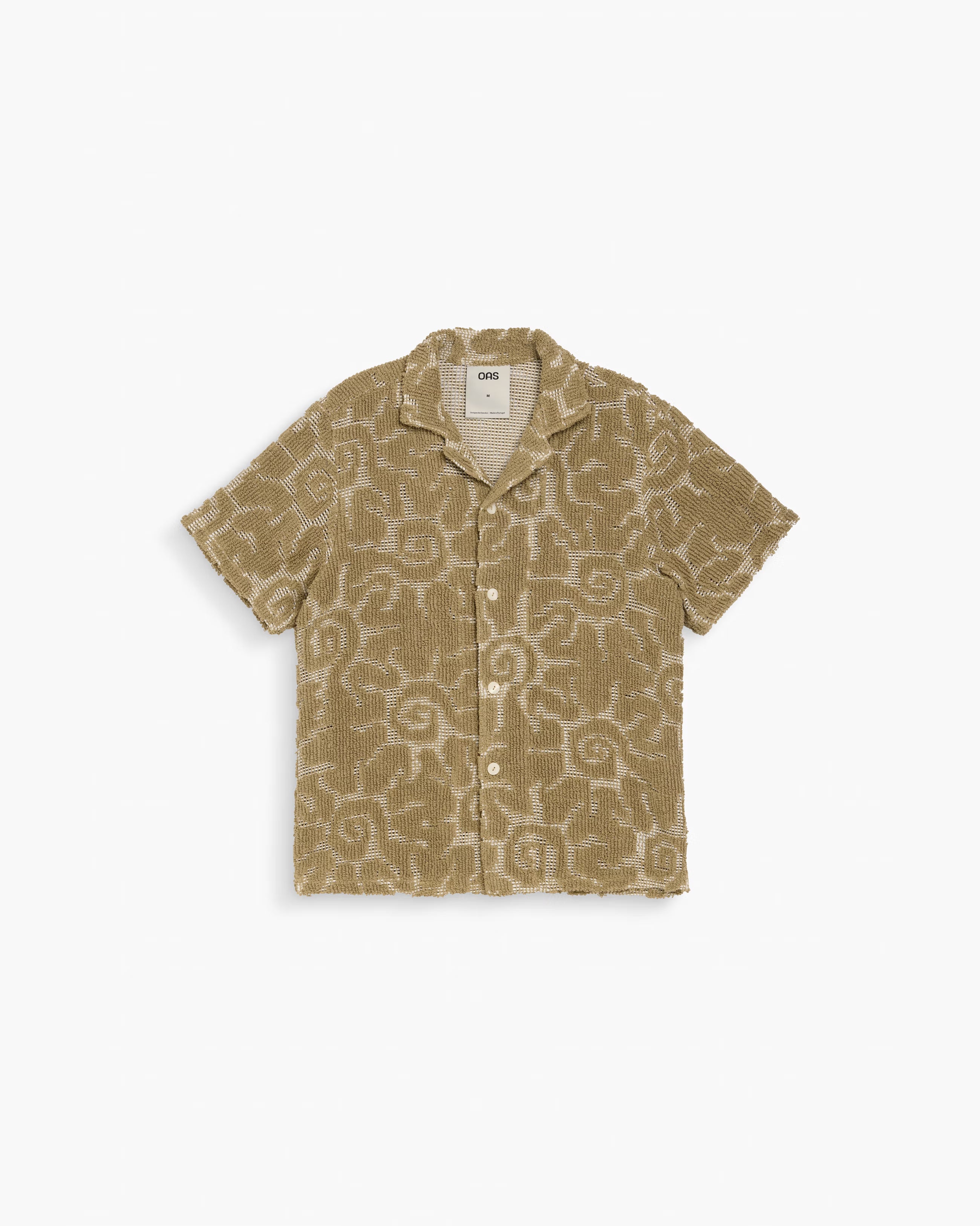 Knit Cuba Shirt in Sunero Camel Pattern