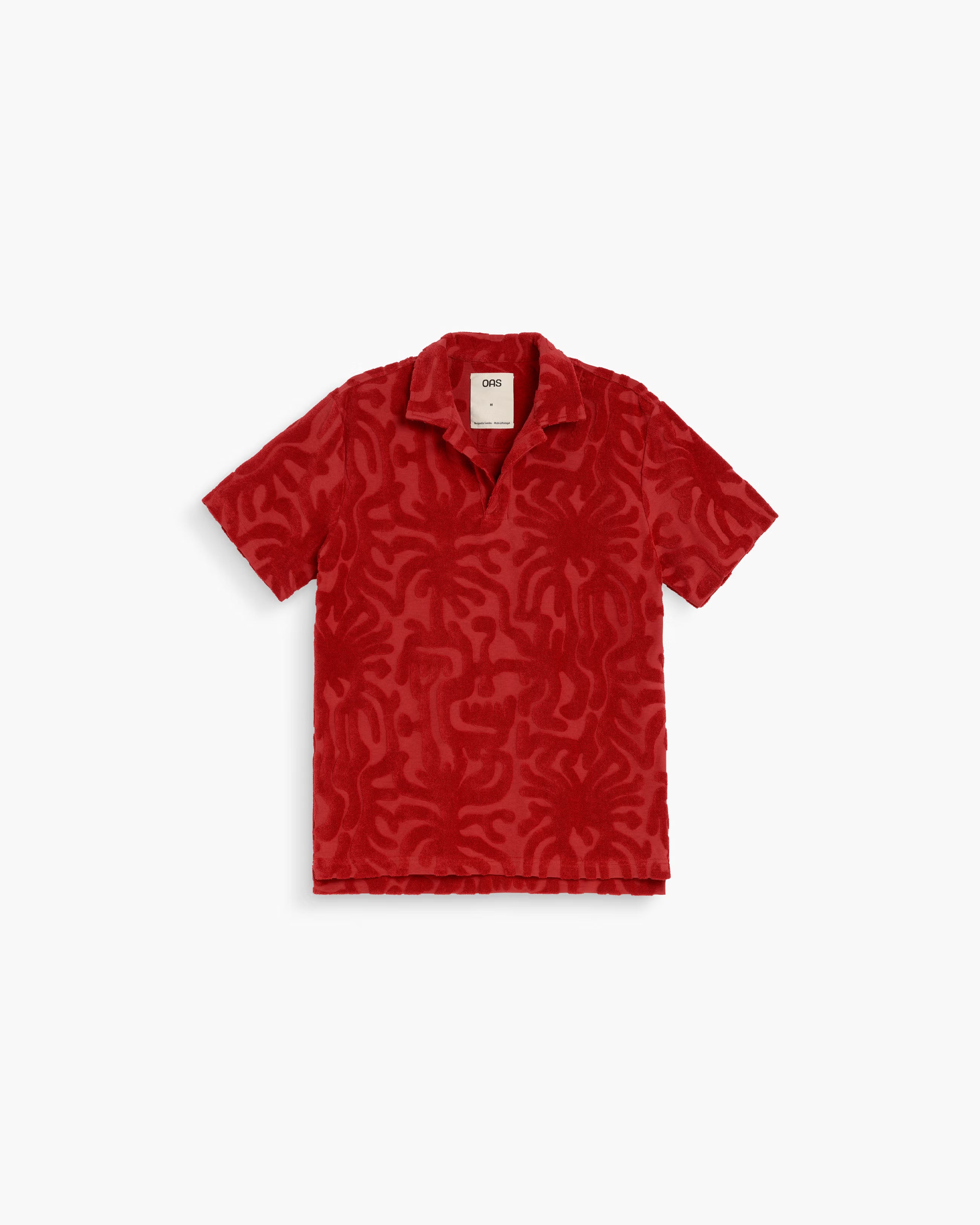 Knit Polo Shirt Red in Loefy