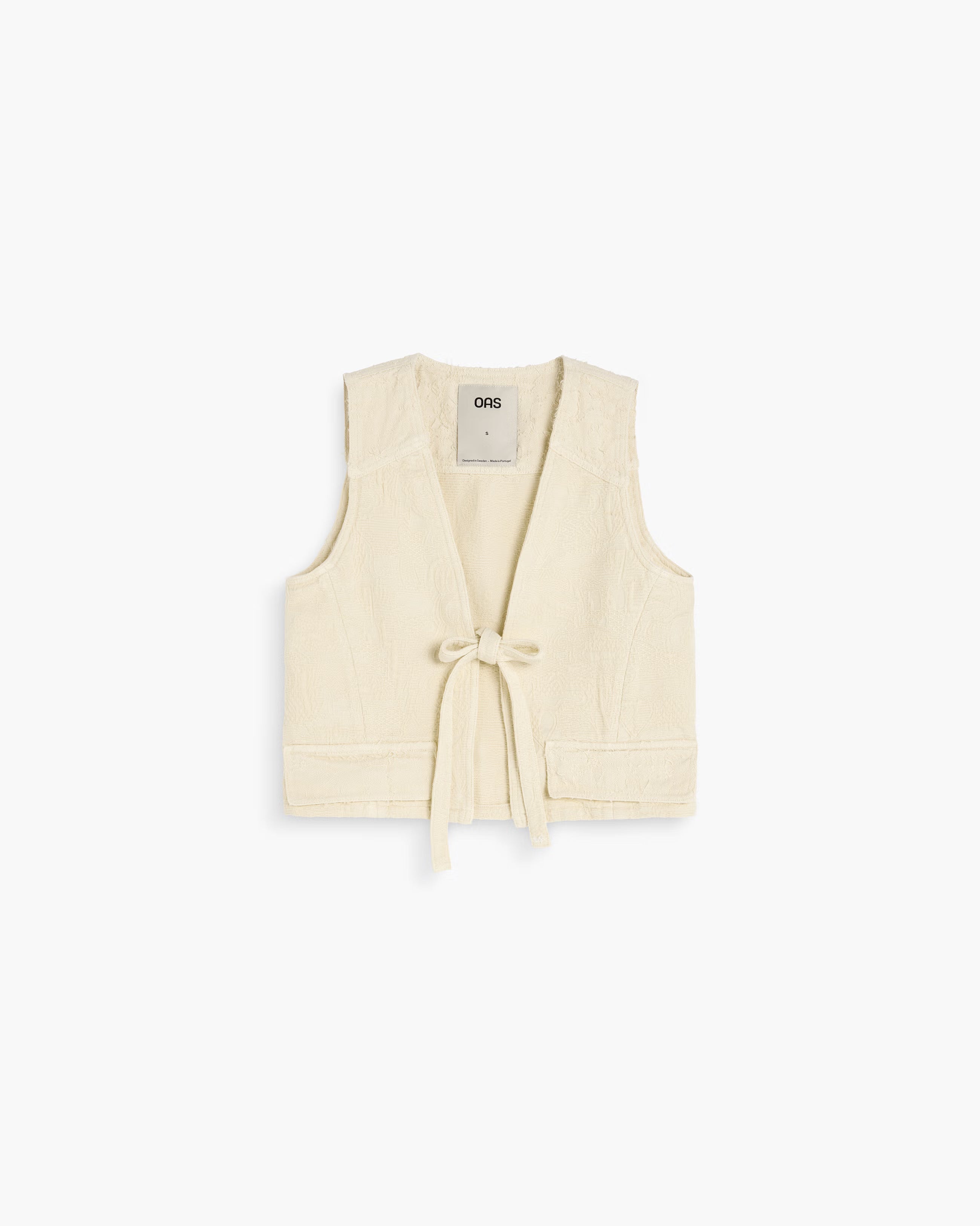 Tie-Front Vest in Lia