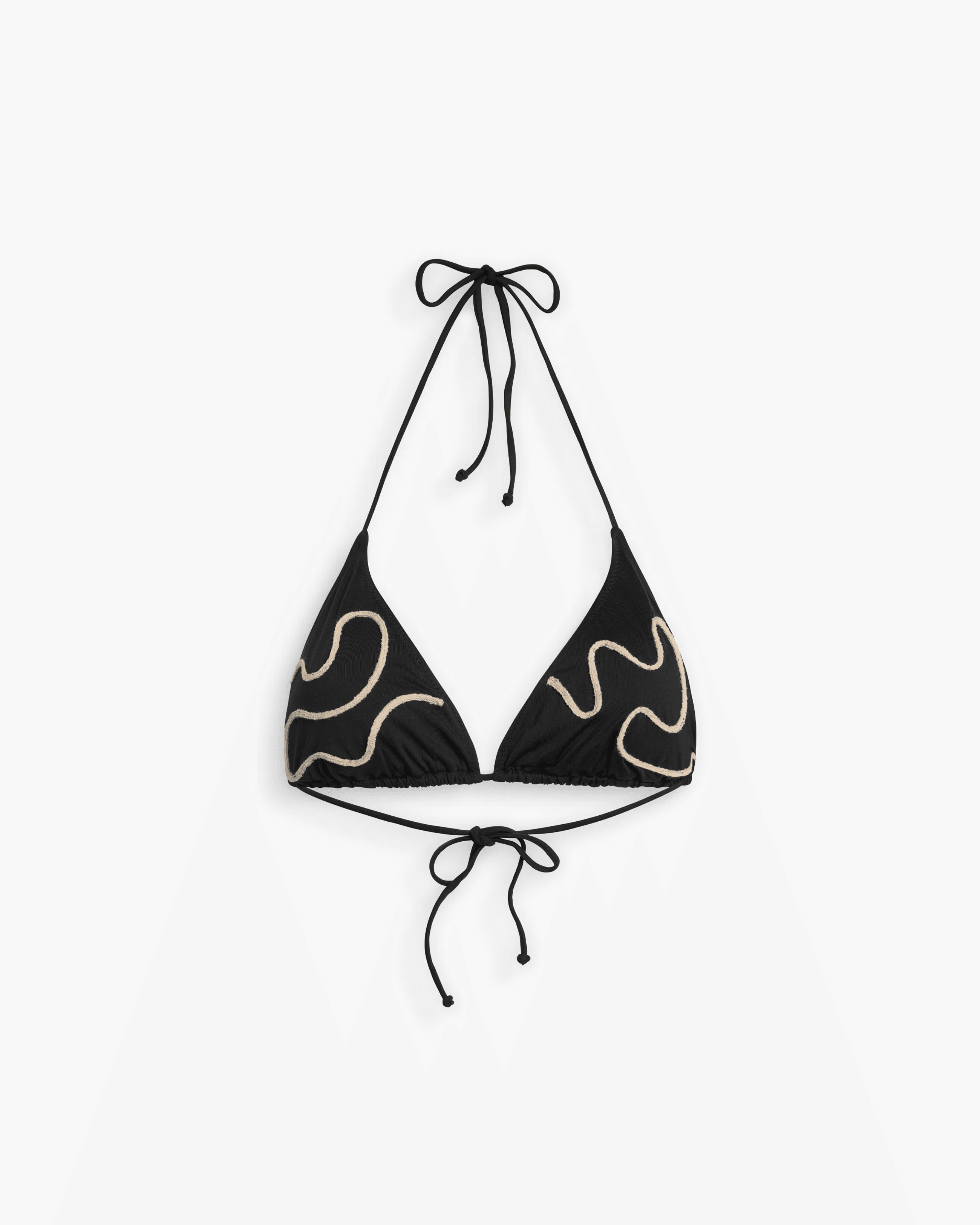 Embroidered Bikini Top in Calia
