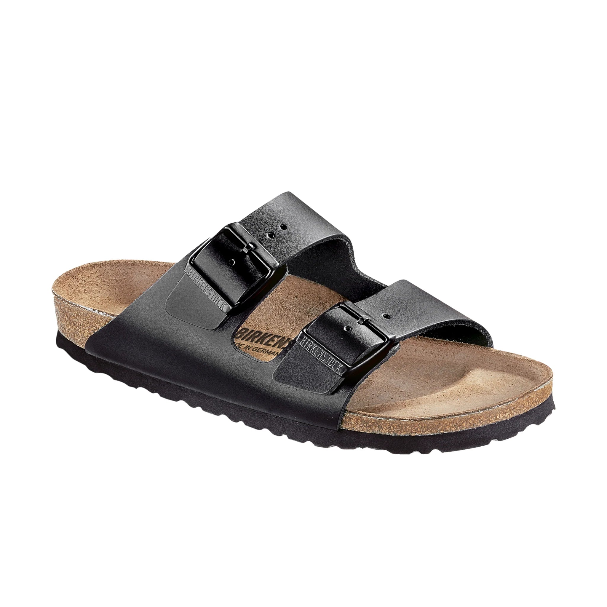 Arizona Smooth Leather in Black (Classic Footbed - Suede Lined)