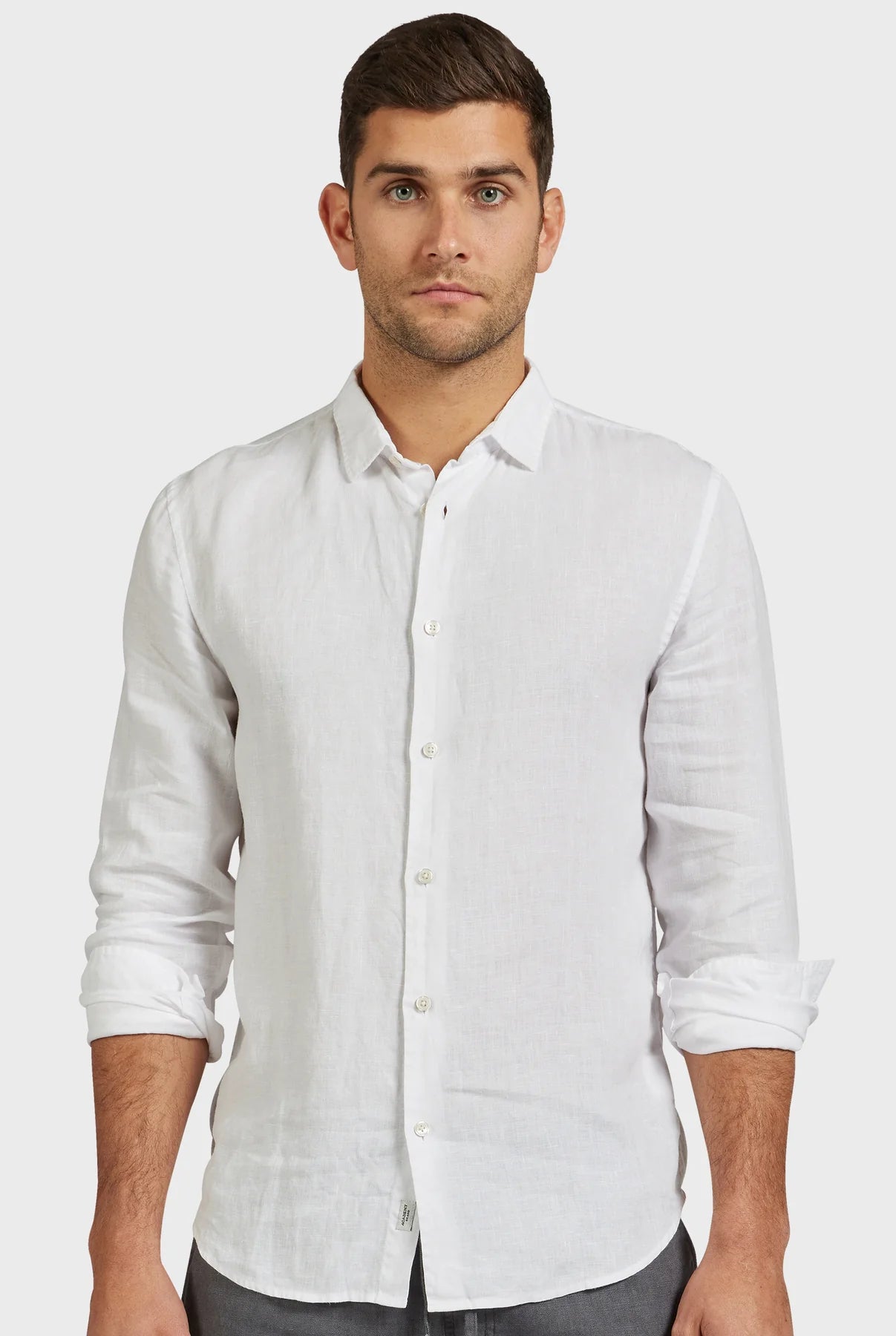 Mick Linen Shirt in White