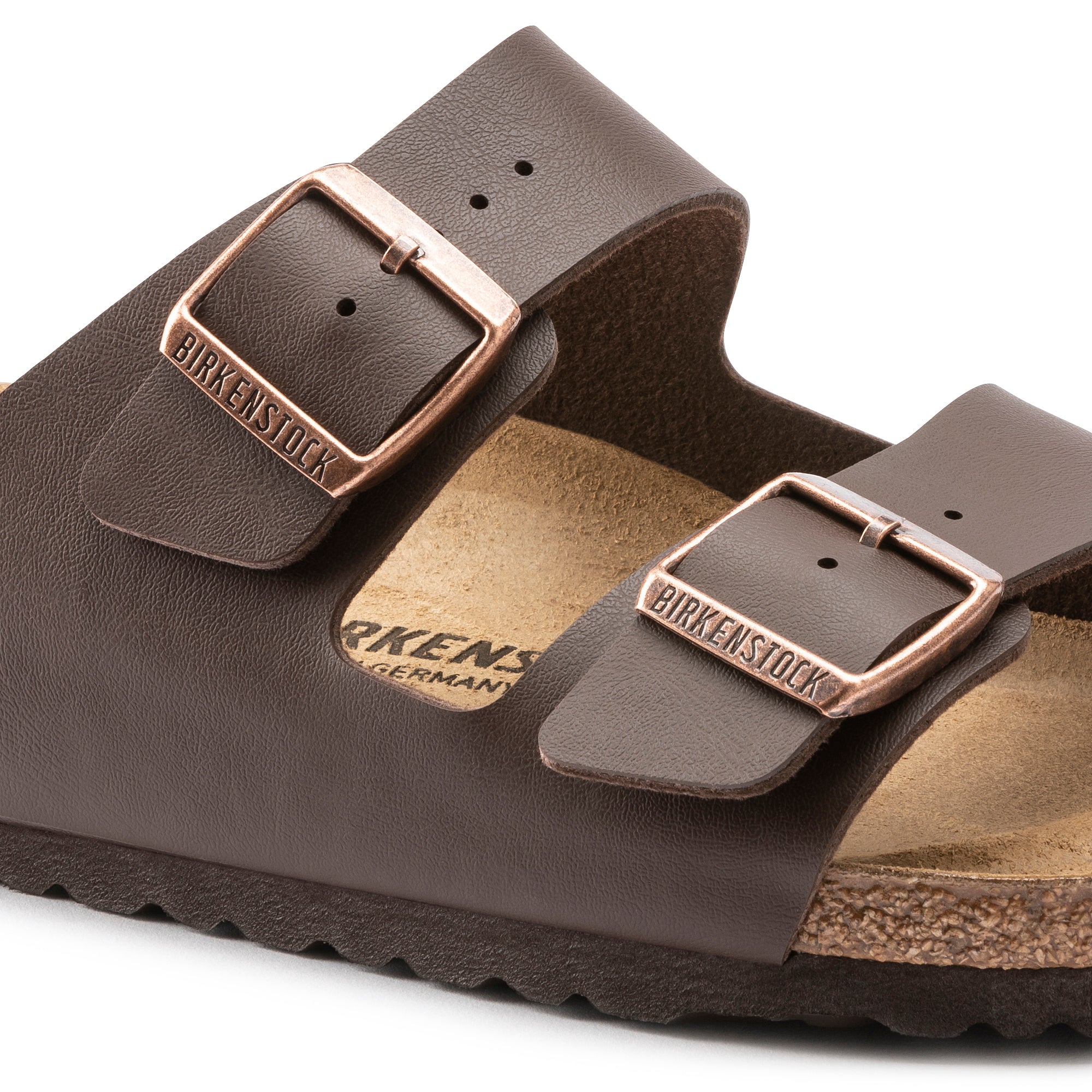 Birkenstock Arizona Birko-Flor in Dark Brown (Soft Footbed