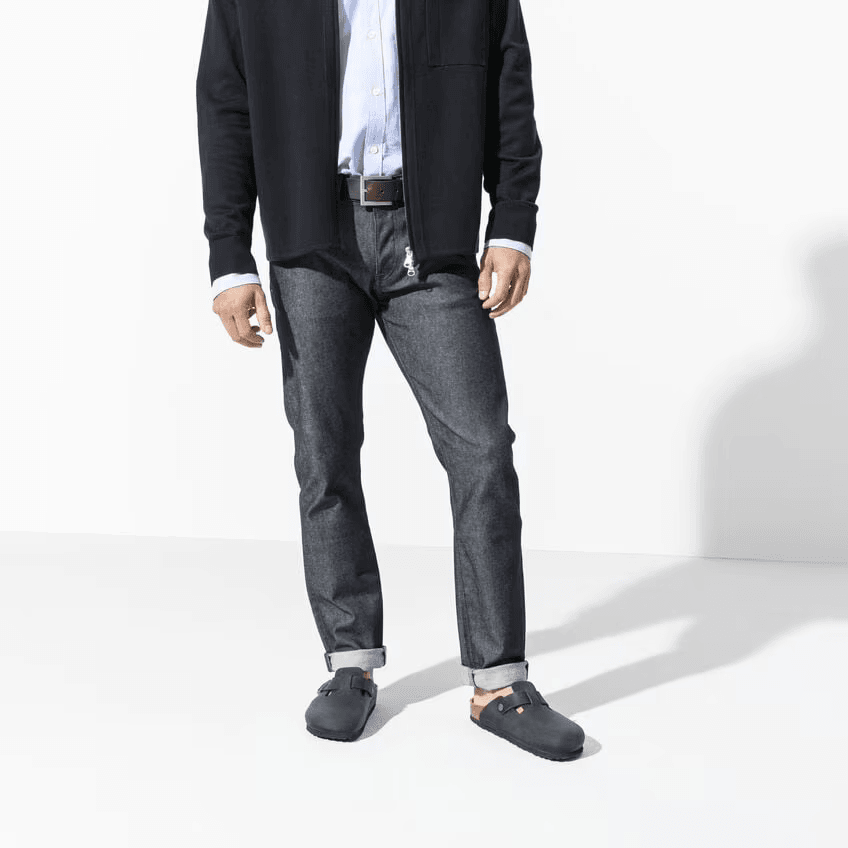 Boston Oiled Leather in Black