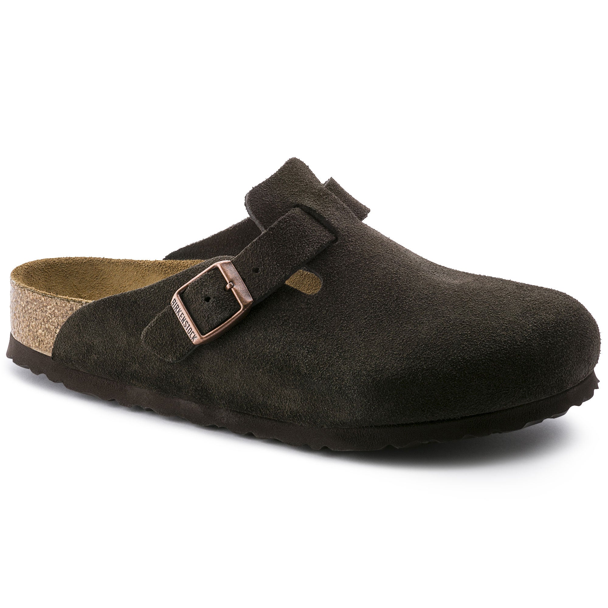 Boston Suede Leather in Mocca (Soft Footbed)