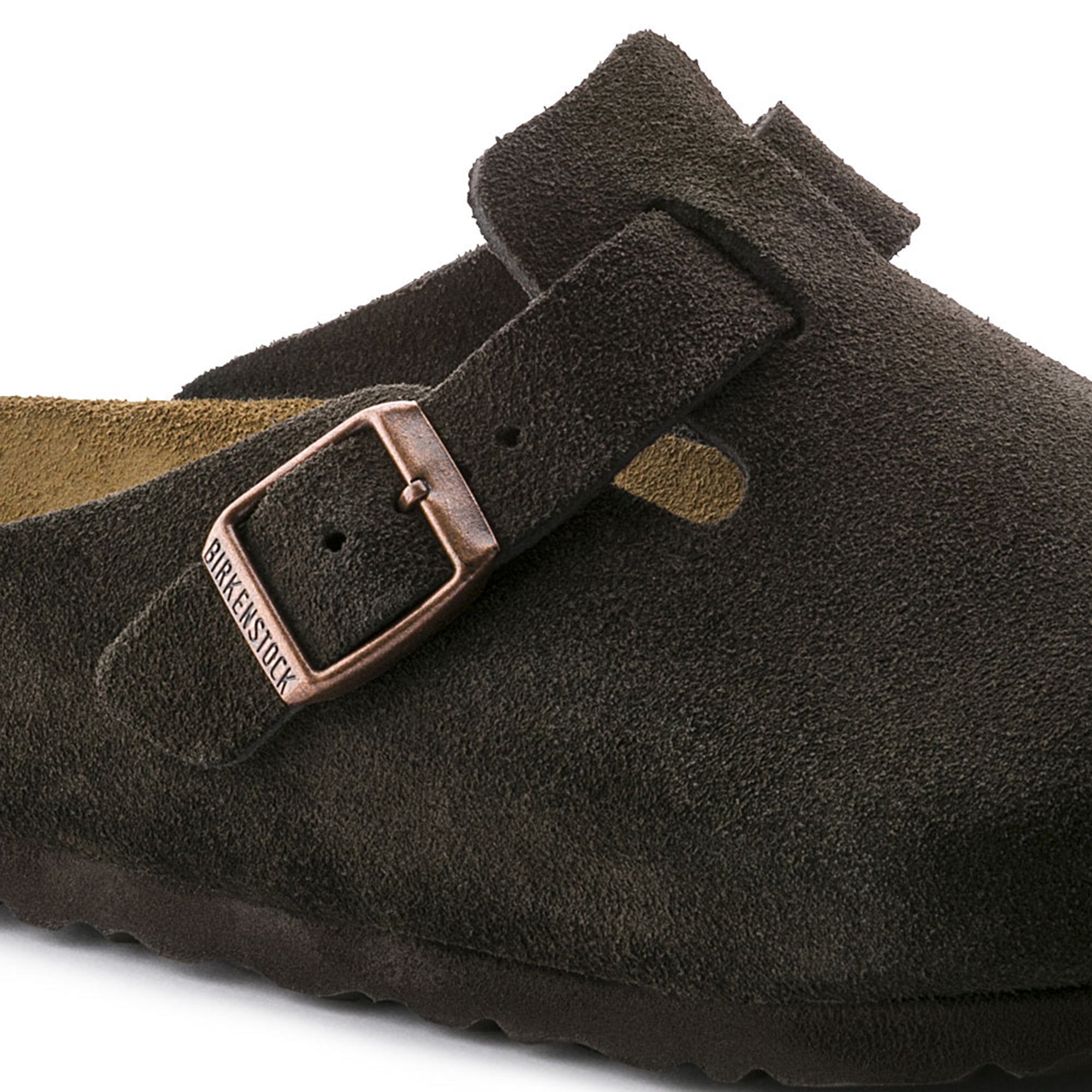 Boston Suede Leather in Mocca (Soft Footbed)
