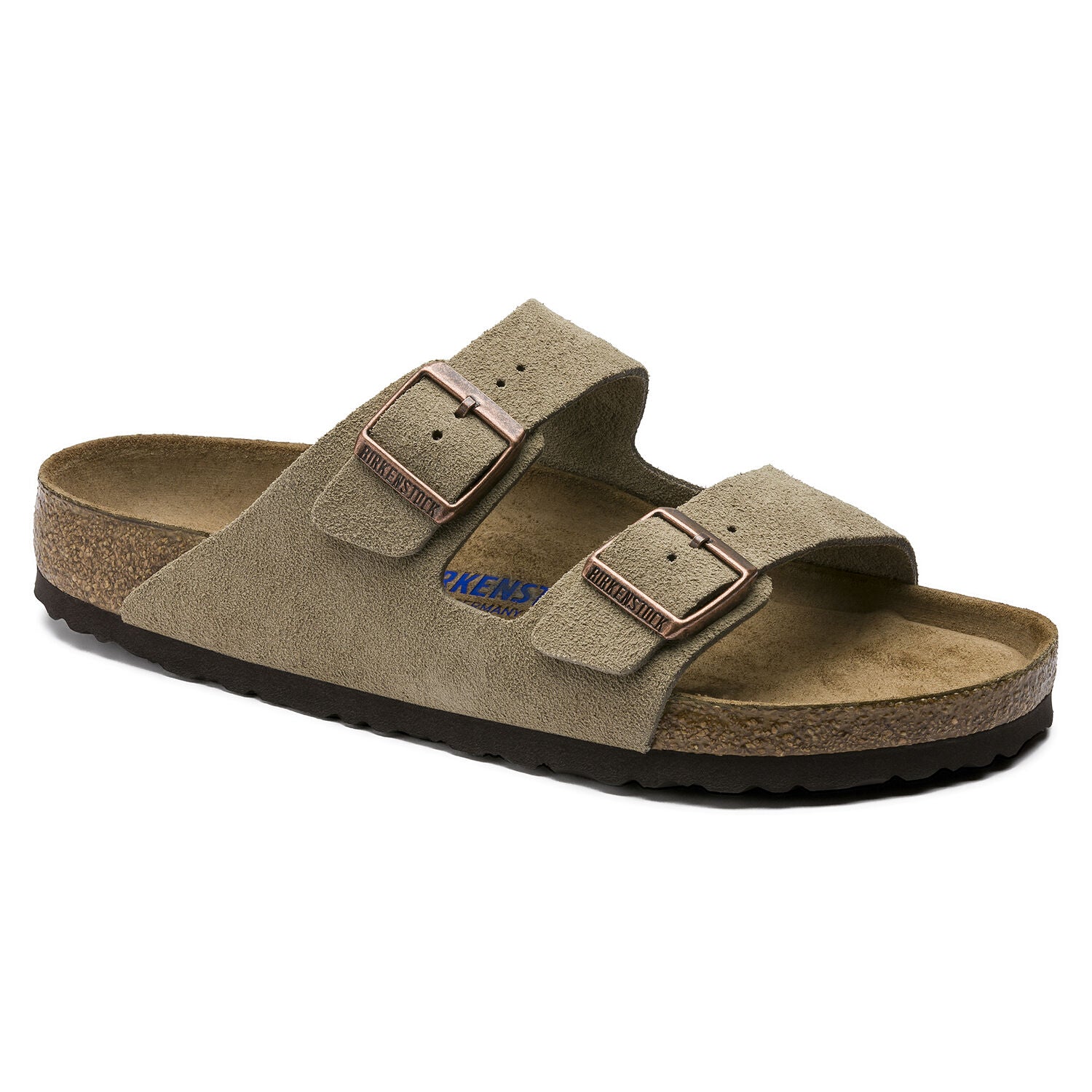 Arizona Suede Leather in Taupe (Soft Footbed - Suede Lined) - Milu James St