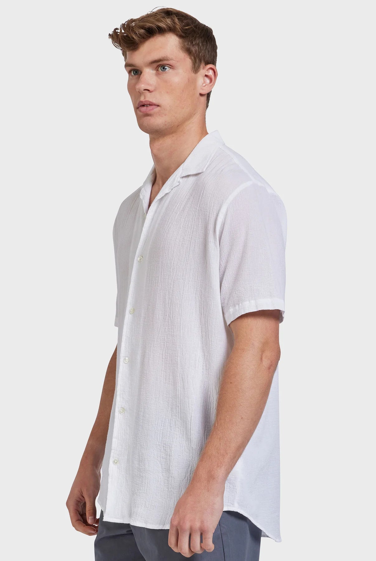 Bedford Short Sleeve Shirt in White