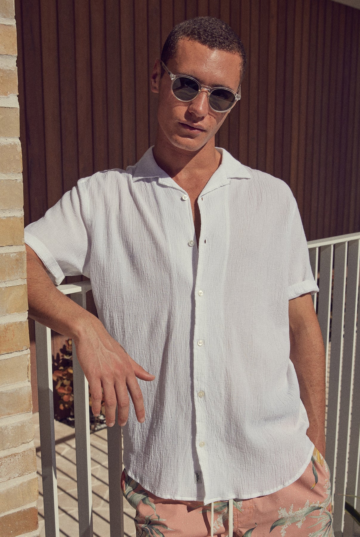 Bedford Short Sleeve Shirt in White