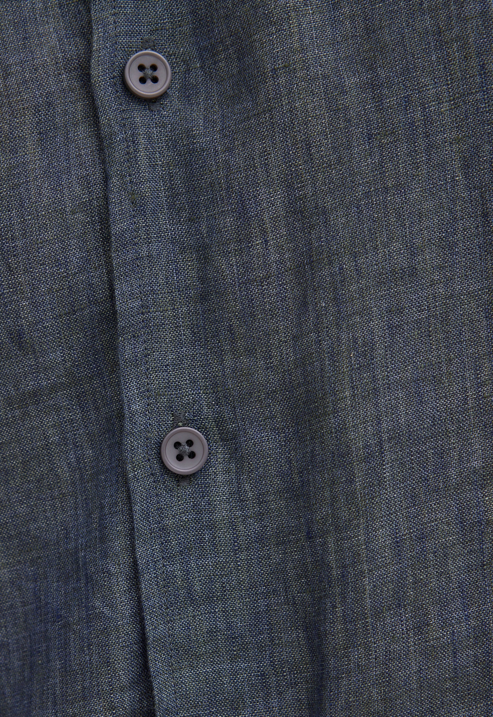 Peck Linen Shirt in Dark Olio