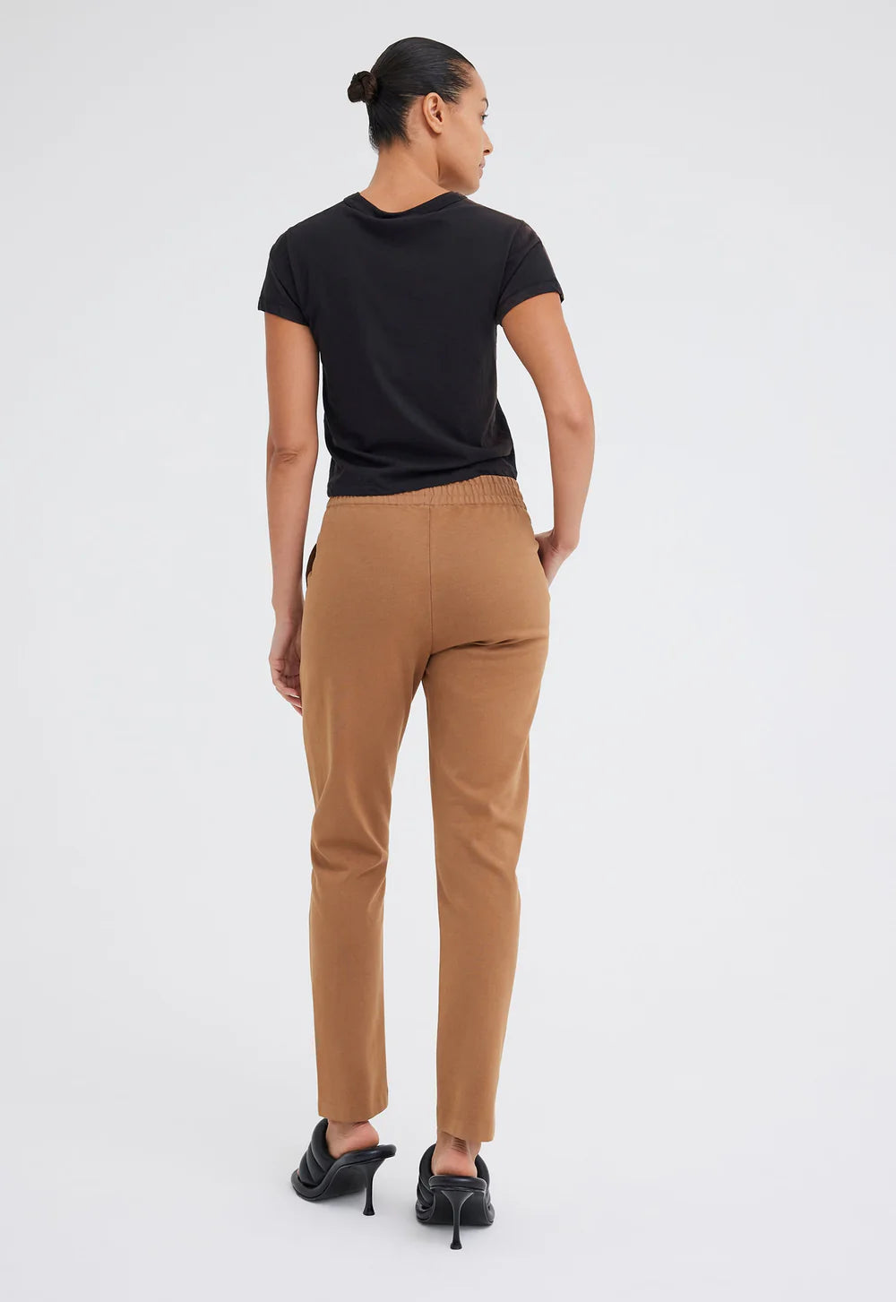 Cub Cotton Ponte Pant in Colt Brown