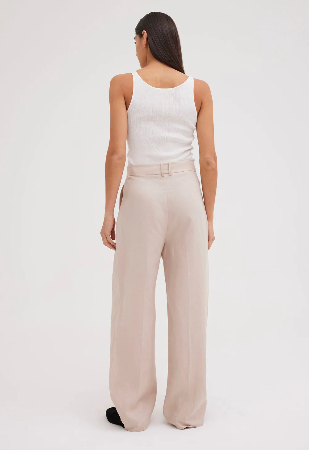Duomo Linen Pant in Stone Neutral