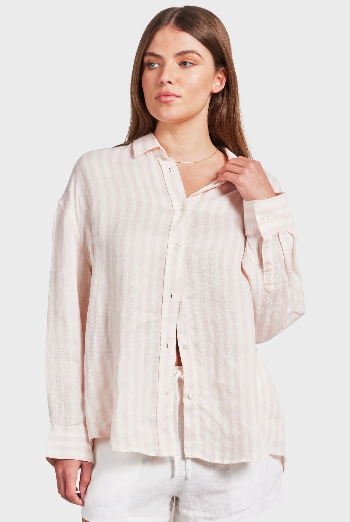 Farrelly Shirt in Dawn Pink