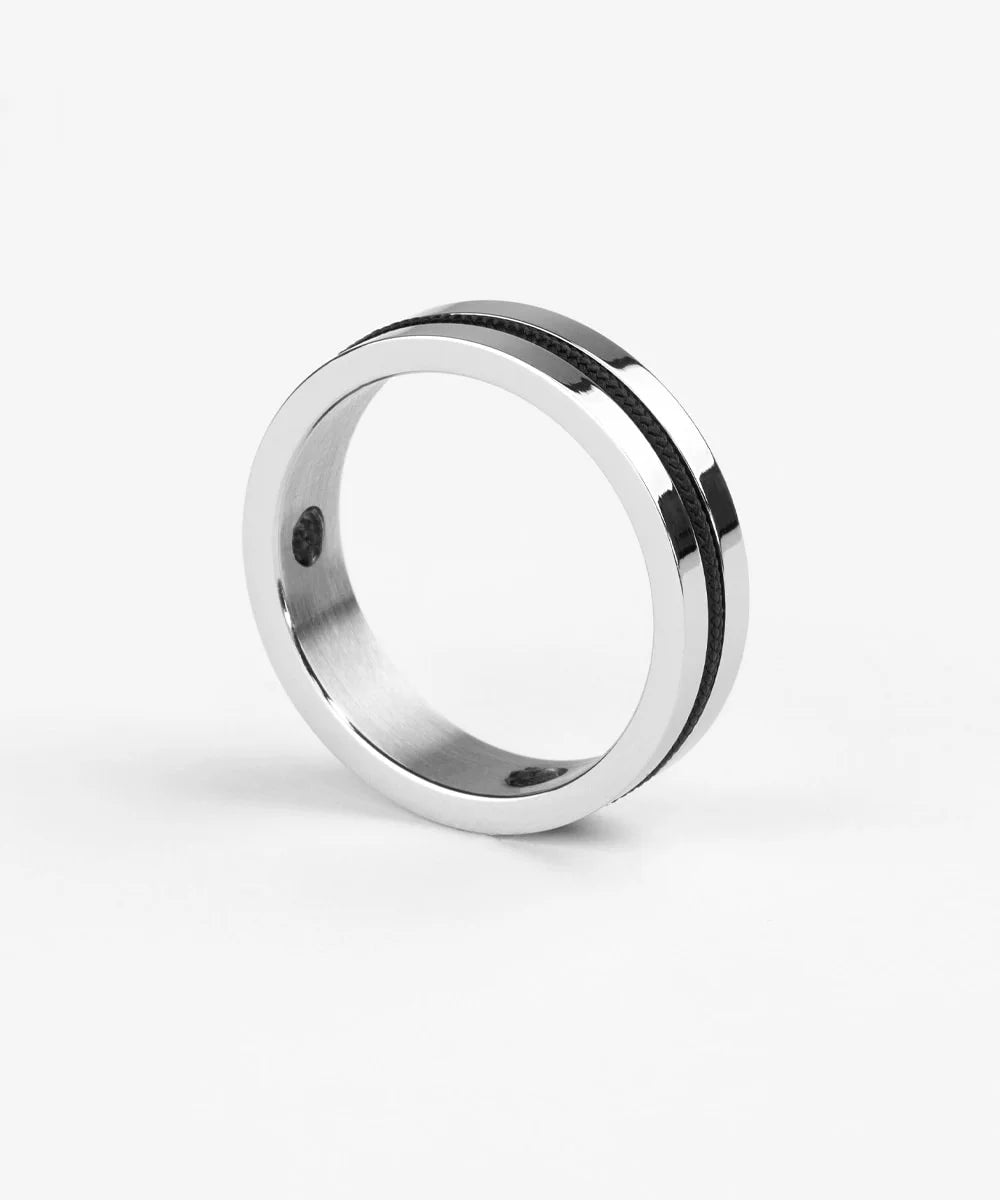 Navarch Ring 6mm (Navy | Silver)