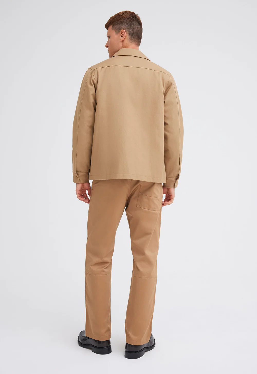 Cullin Italian Cotton Jacket in Nutmeg Beige