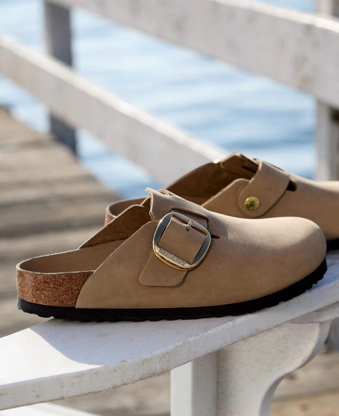 Boston Big Buckle Oiled Leather in Tabacco Brown