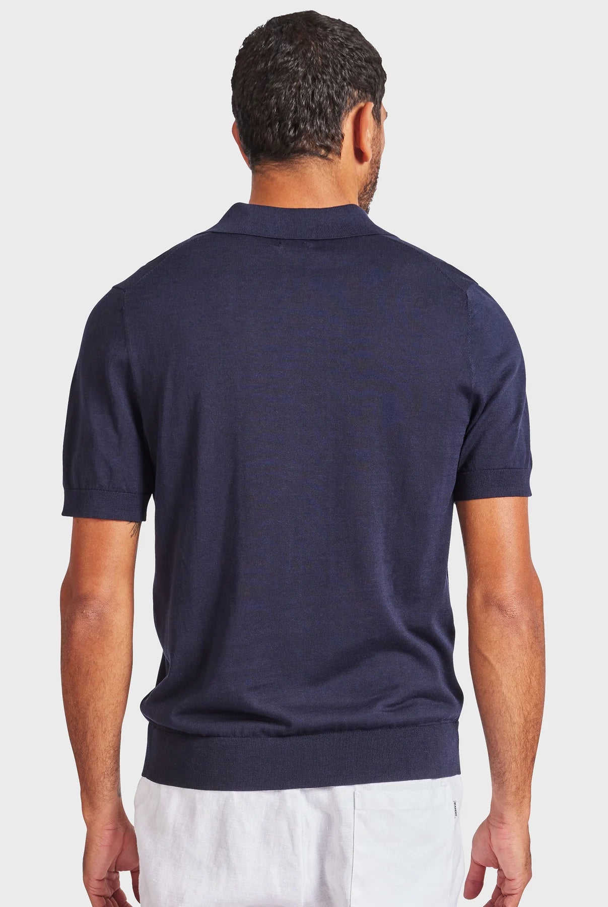 Irvine Knit Polo in Navy