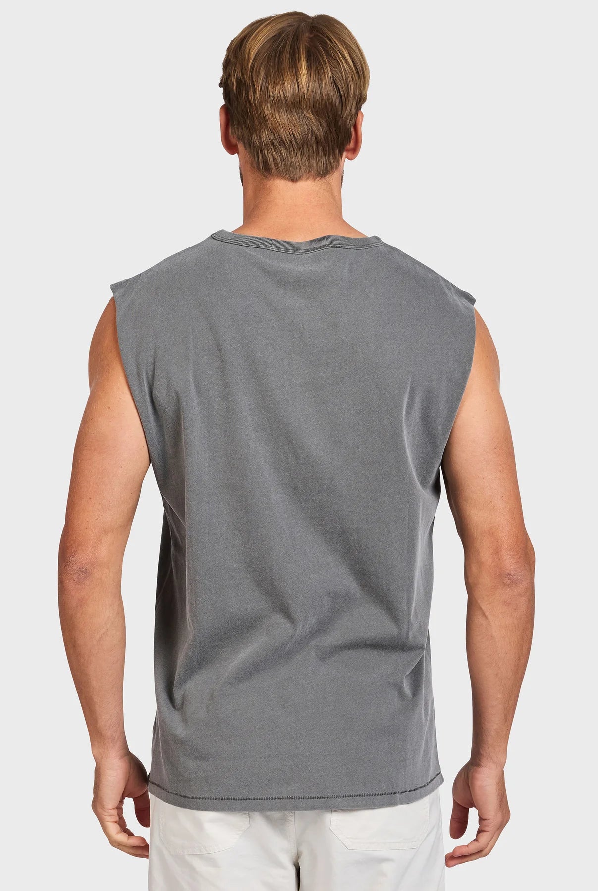 Jimmy Muscle Tee in Shadow Grey