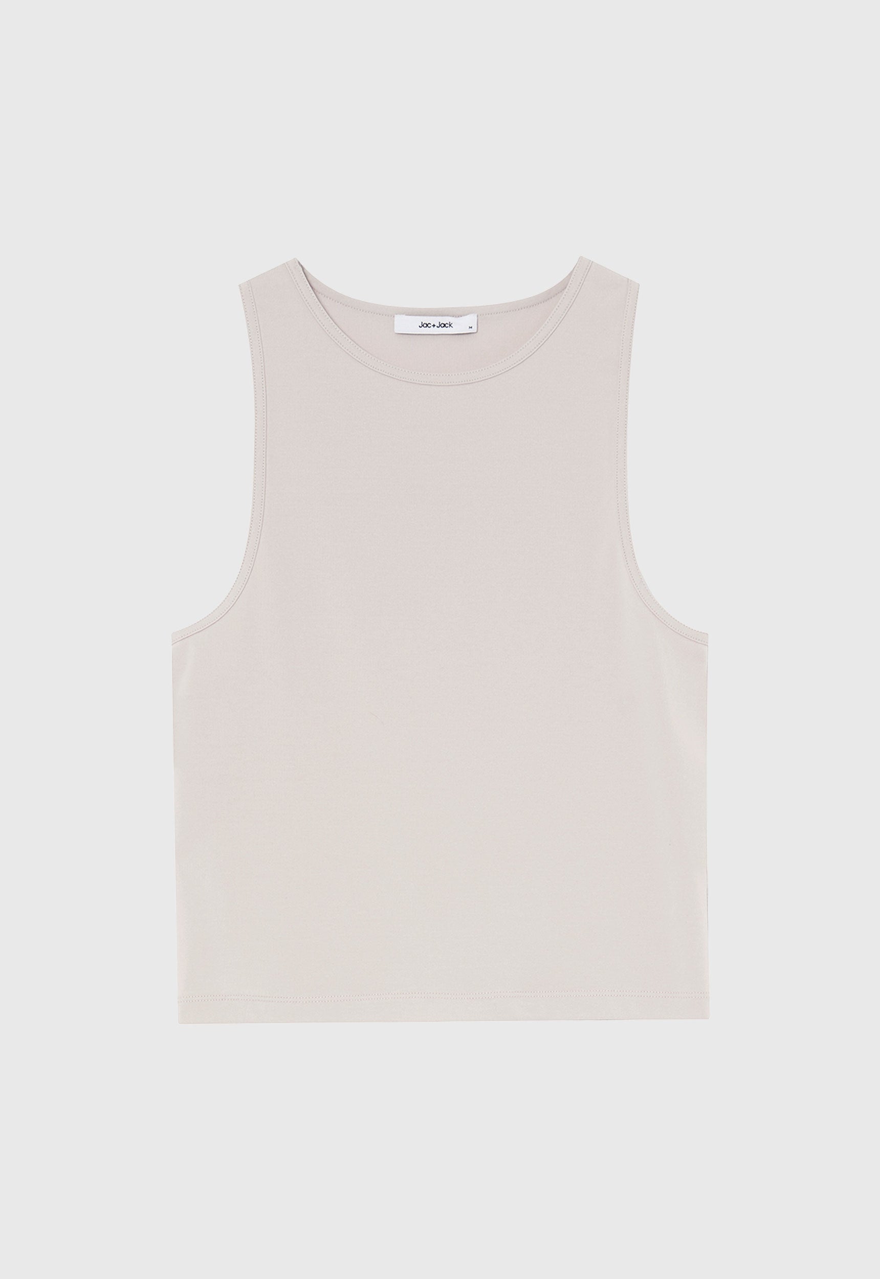 Foster Ribbed Cotton Tank in Dia Neutral
