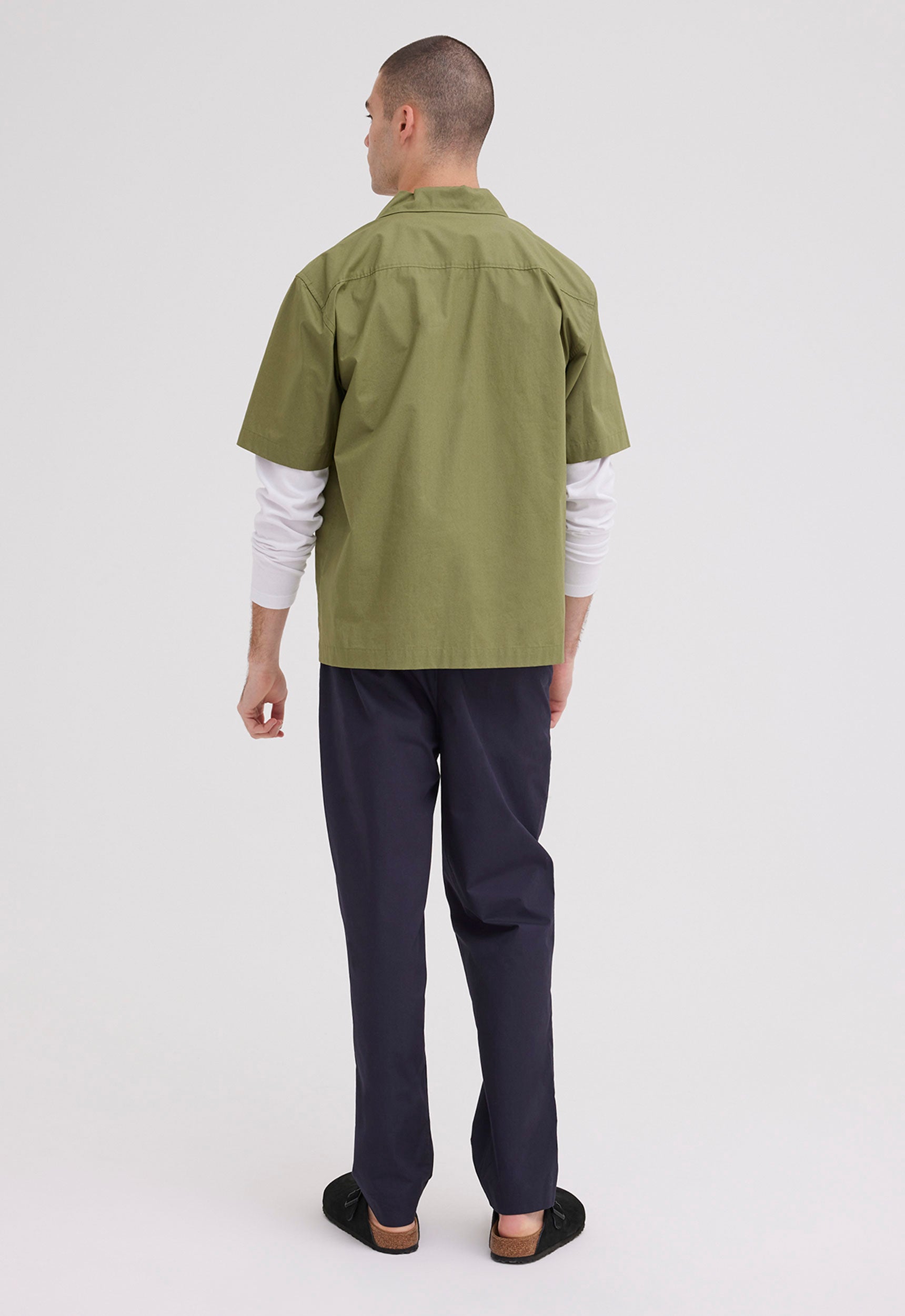 Arch Cotton Shirt in Pine Needle