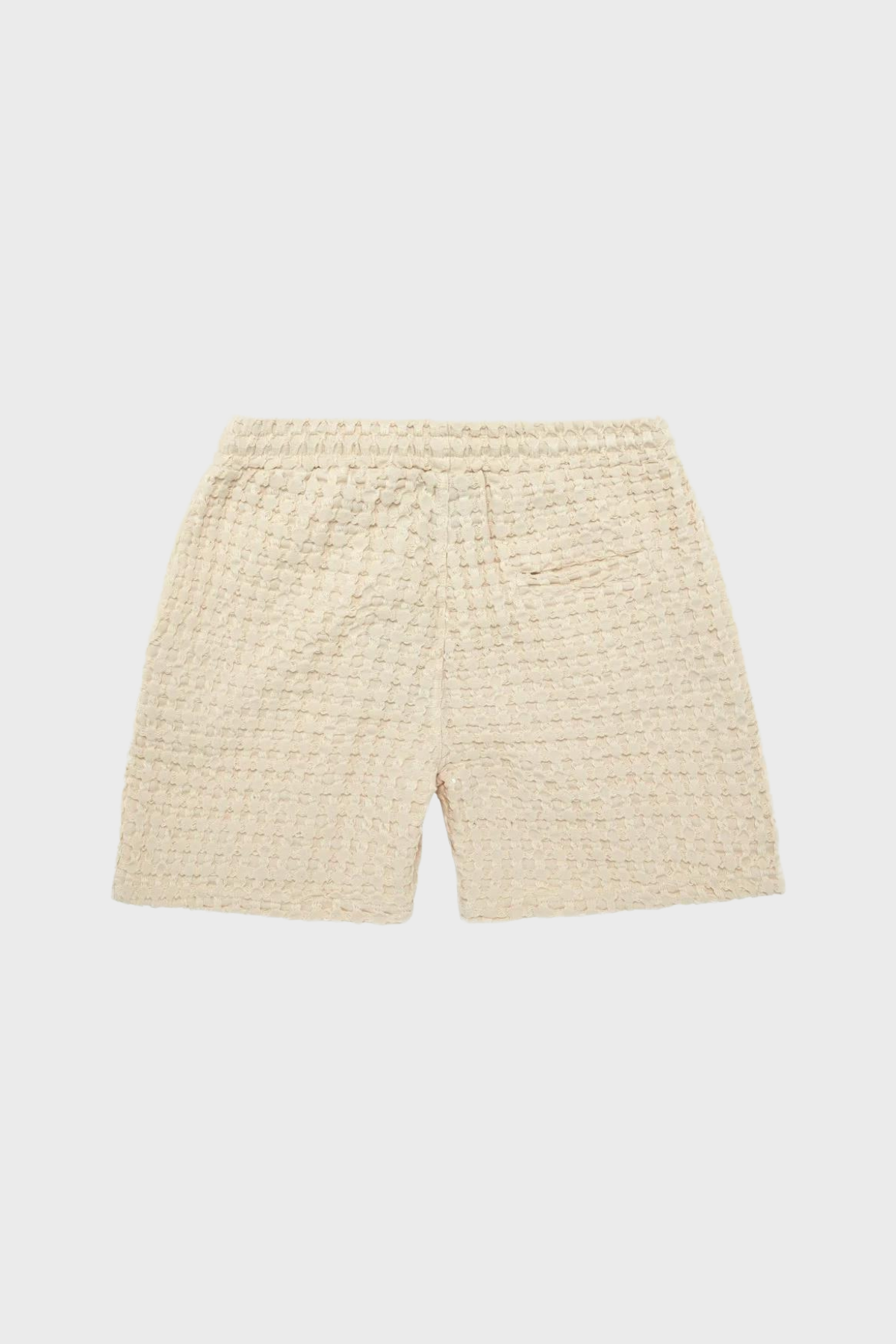 Waffle Shorts in Ecru Porto