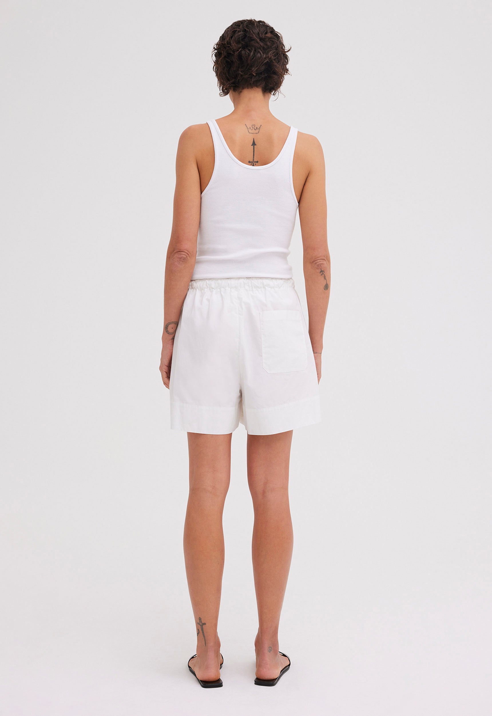 Mira Cotton Short in White