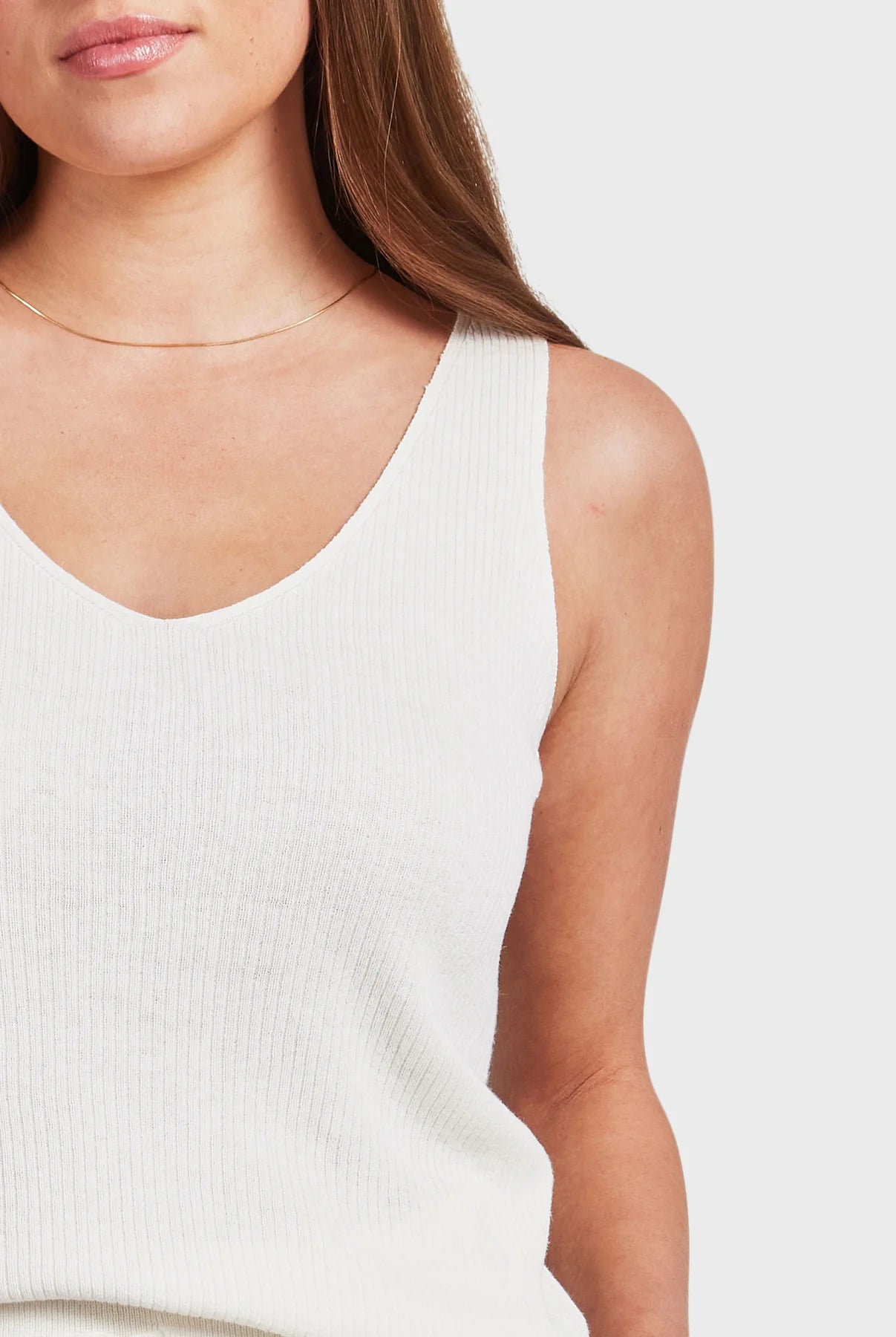 Peggy Knit Top in Off White