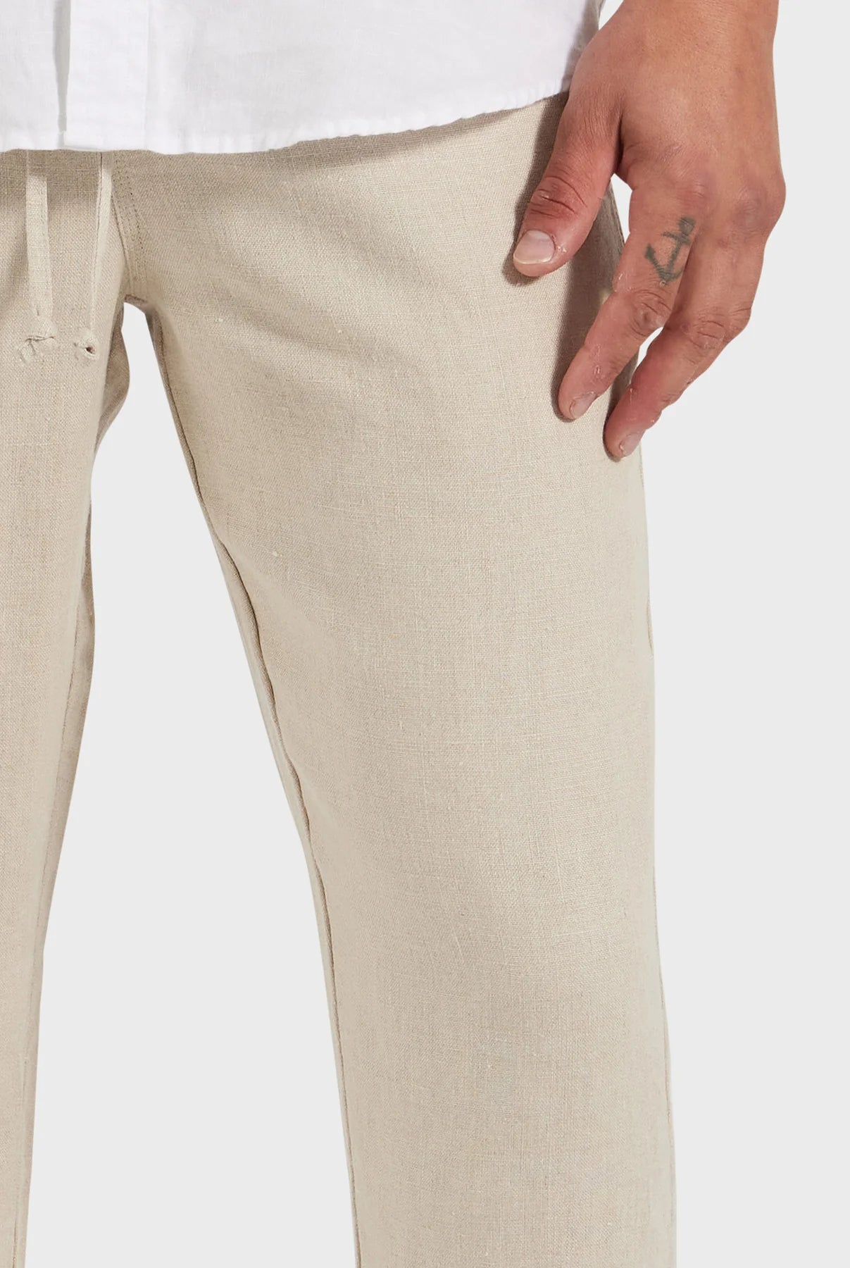 Riviera Linen Pant in Oatmeal