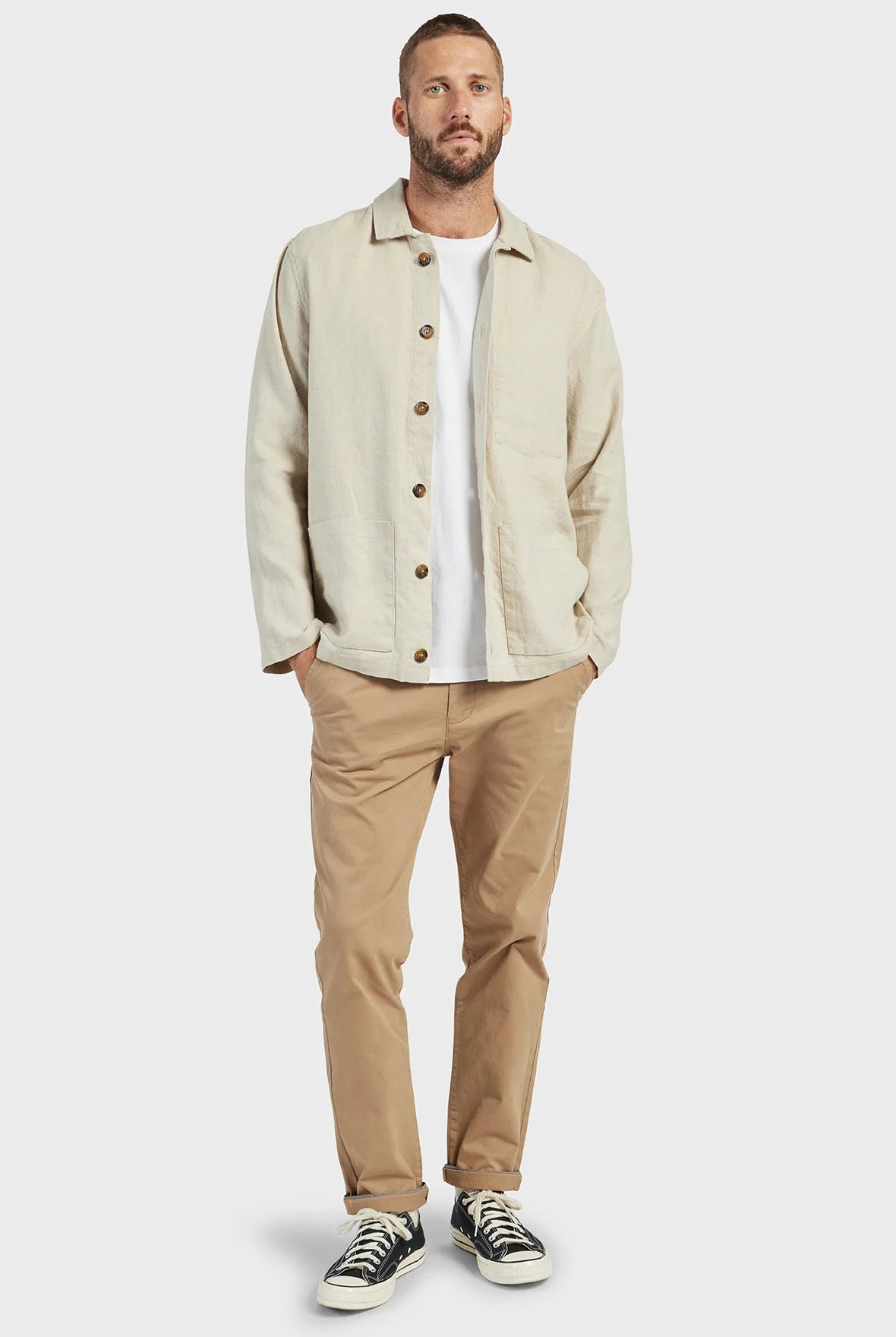 Rory Overshirt in Oatmeal