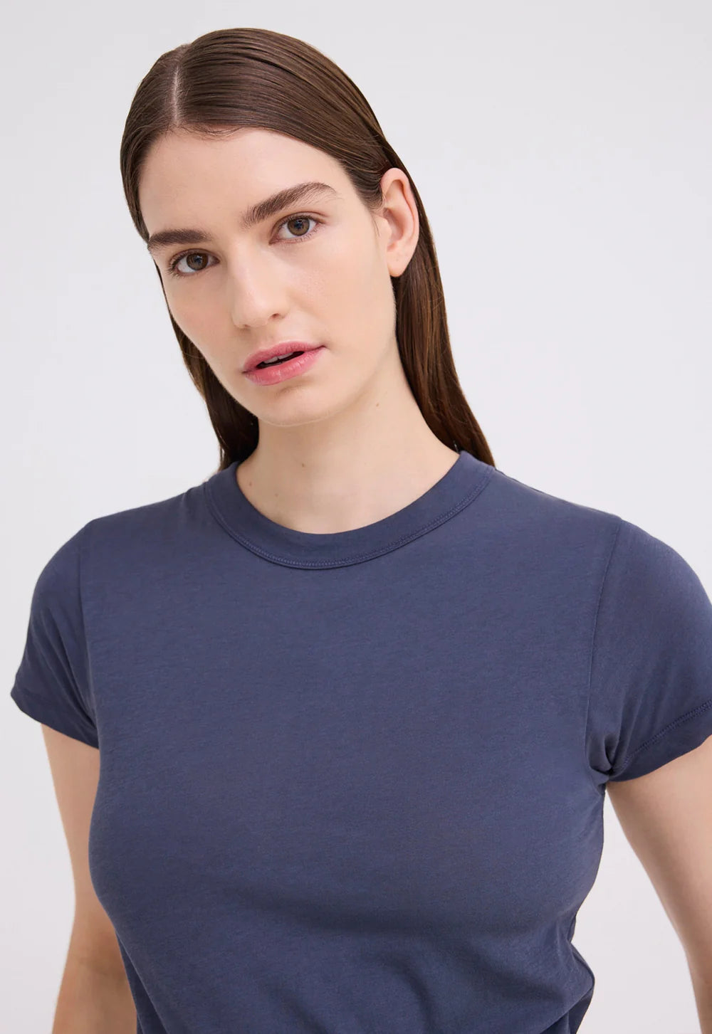 Baby Pima Cotton Tee in Sly Blue