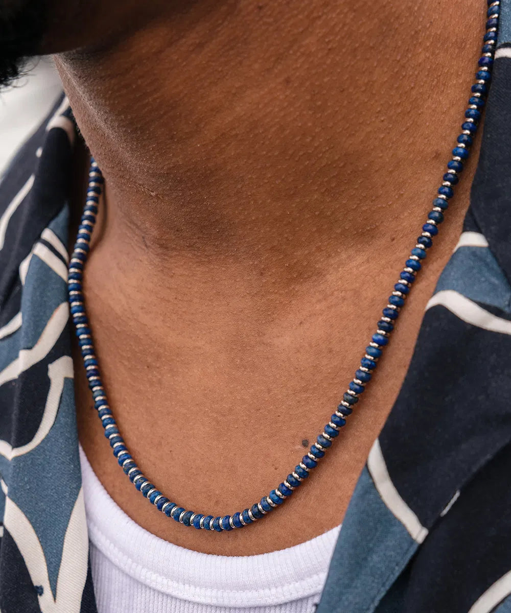 Brontide Necklace (Lapis Lazuli | Silver) - Milu James St