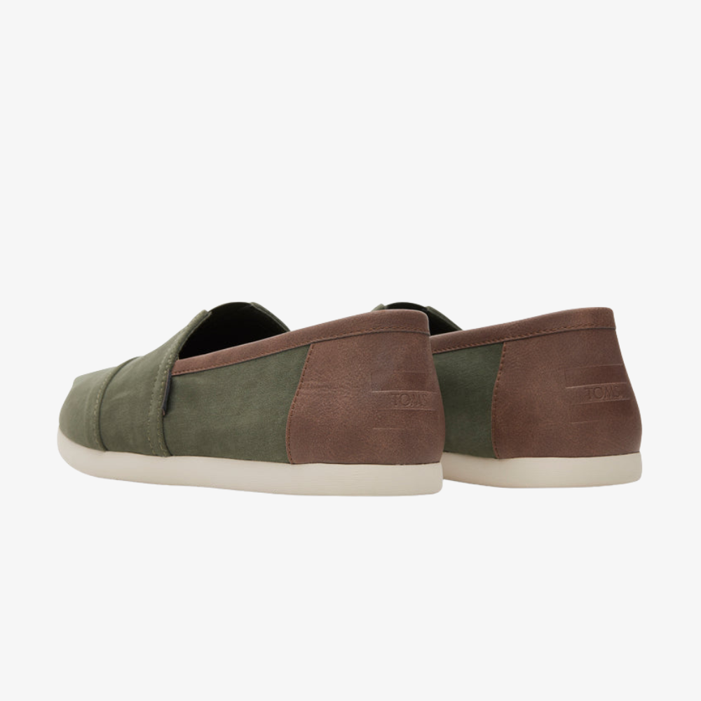 Men's Alpargata Classic in Dark Sage Twill/Tan