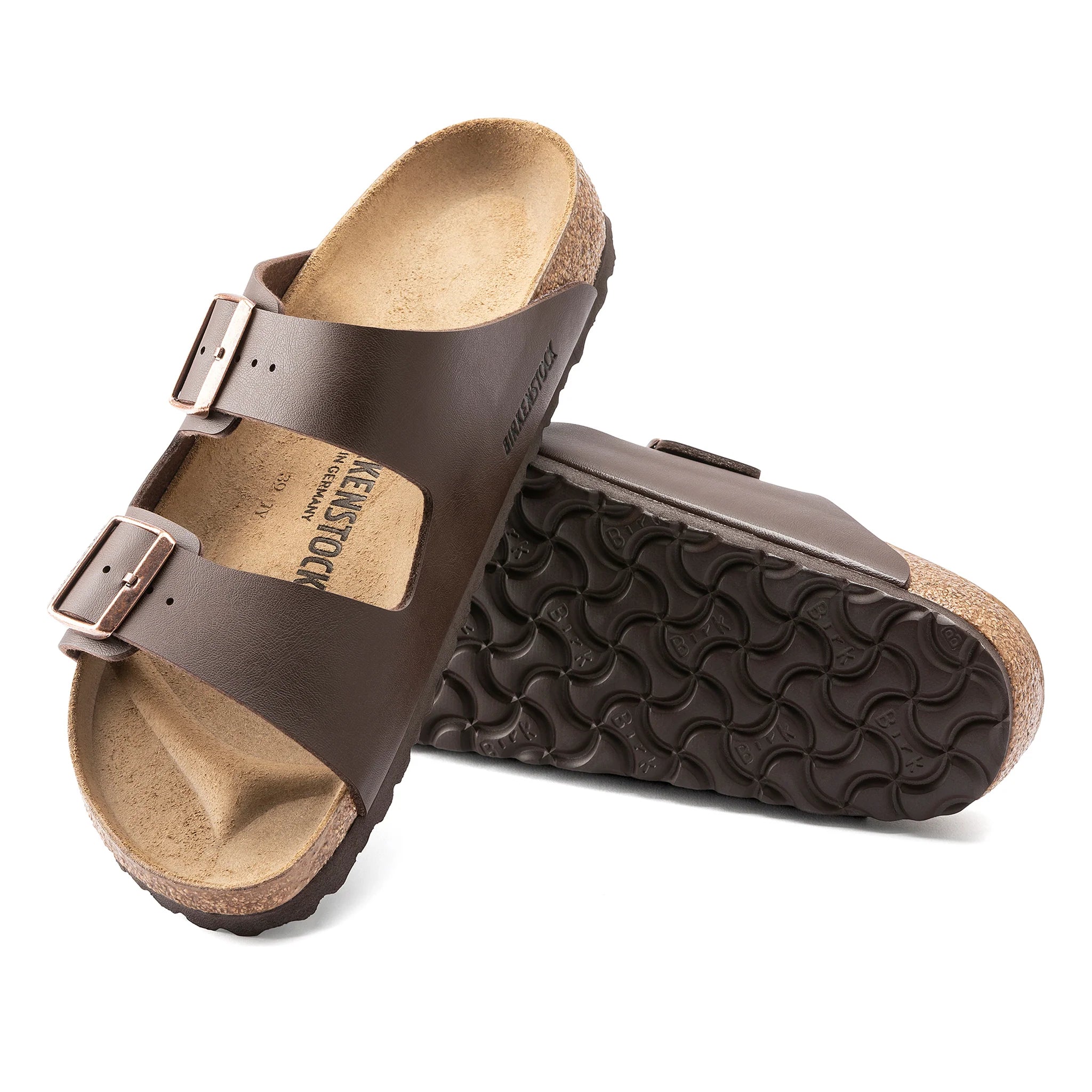 Arizona Birko-Flor in Dark Brown (Classic Footbed - Suede Lined)