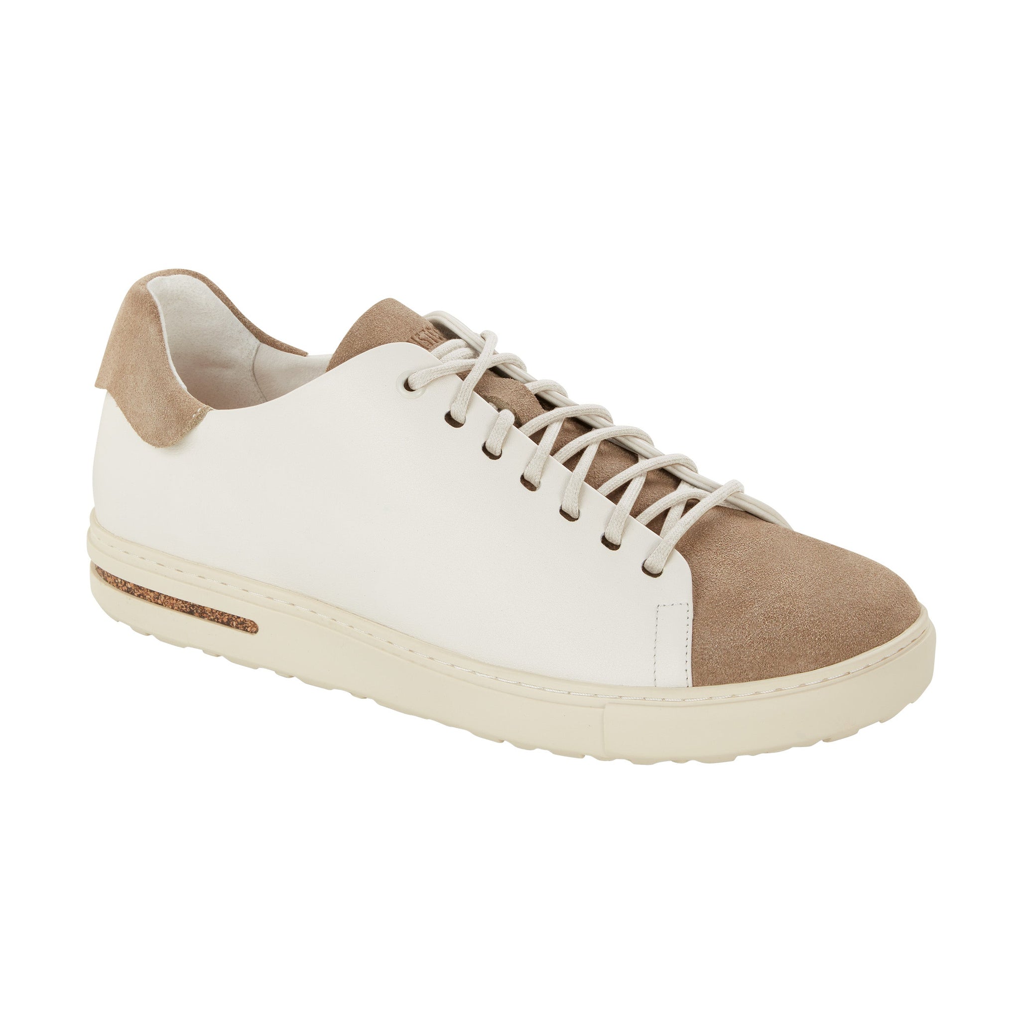 Bend Low Nubuck/Natural Leather in Grey Taupe/Eggshell Natural