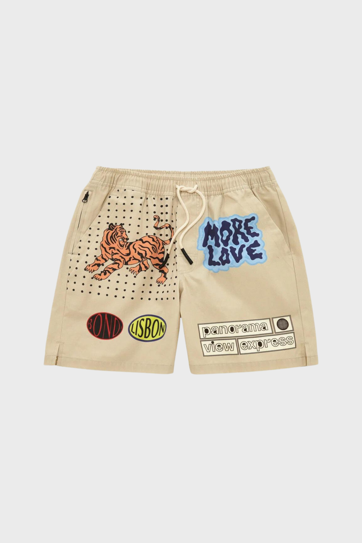 Canvas Shorts in Tiger Love