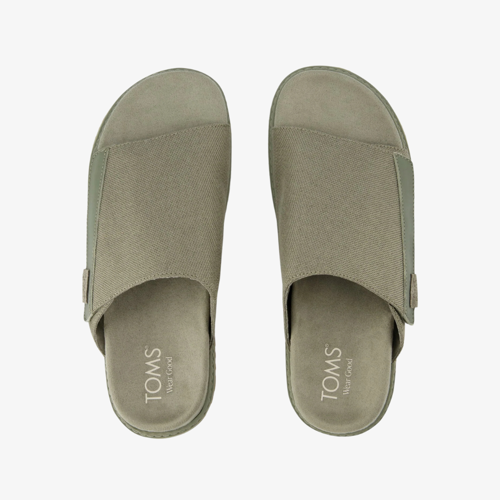 Men's Danilo Slide Sandal in Vetiver Grey