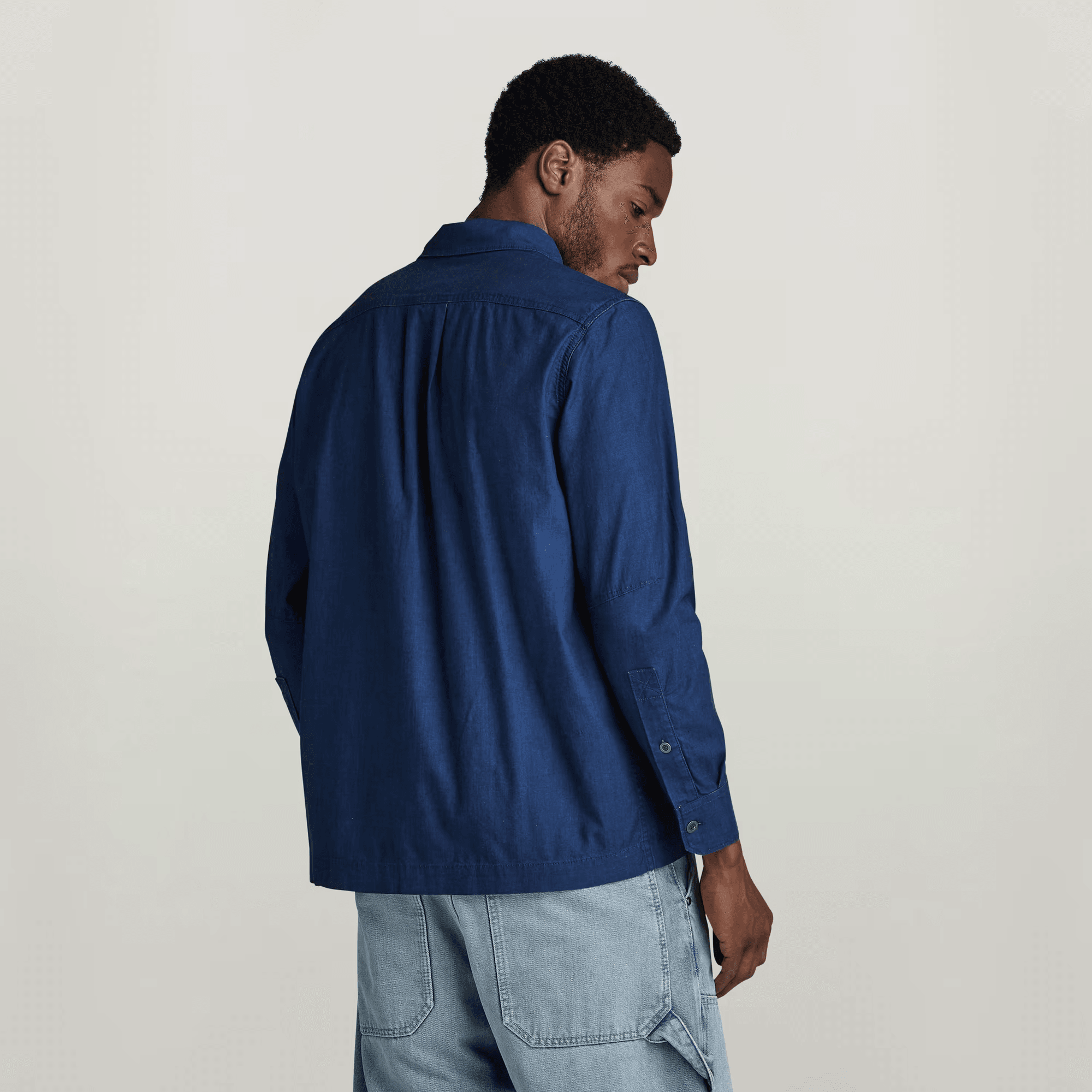 1-Pocket Regular Denim Shirt in Rinsed