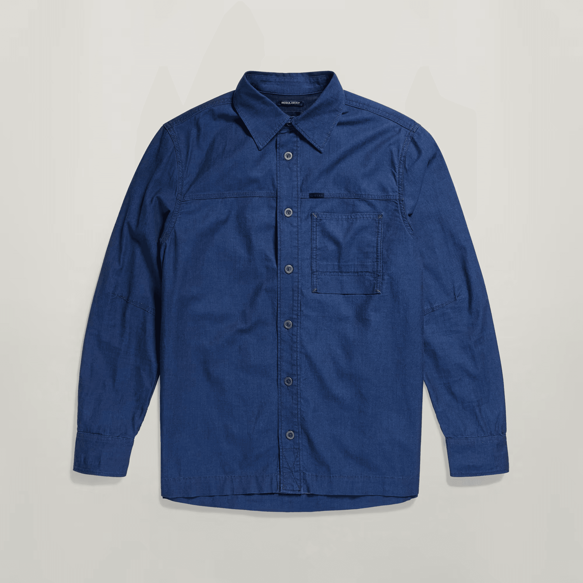 1-Pocket Regular Denim Shirt in Rinsed