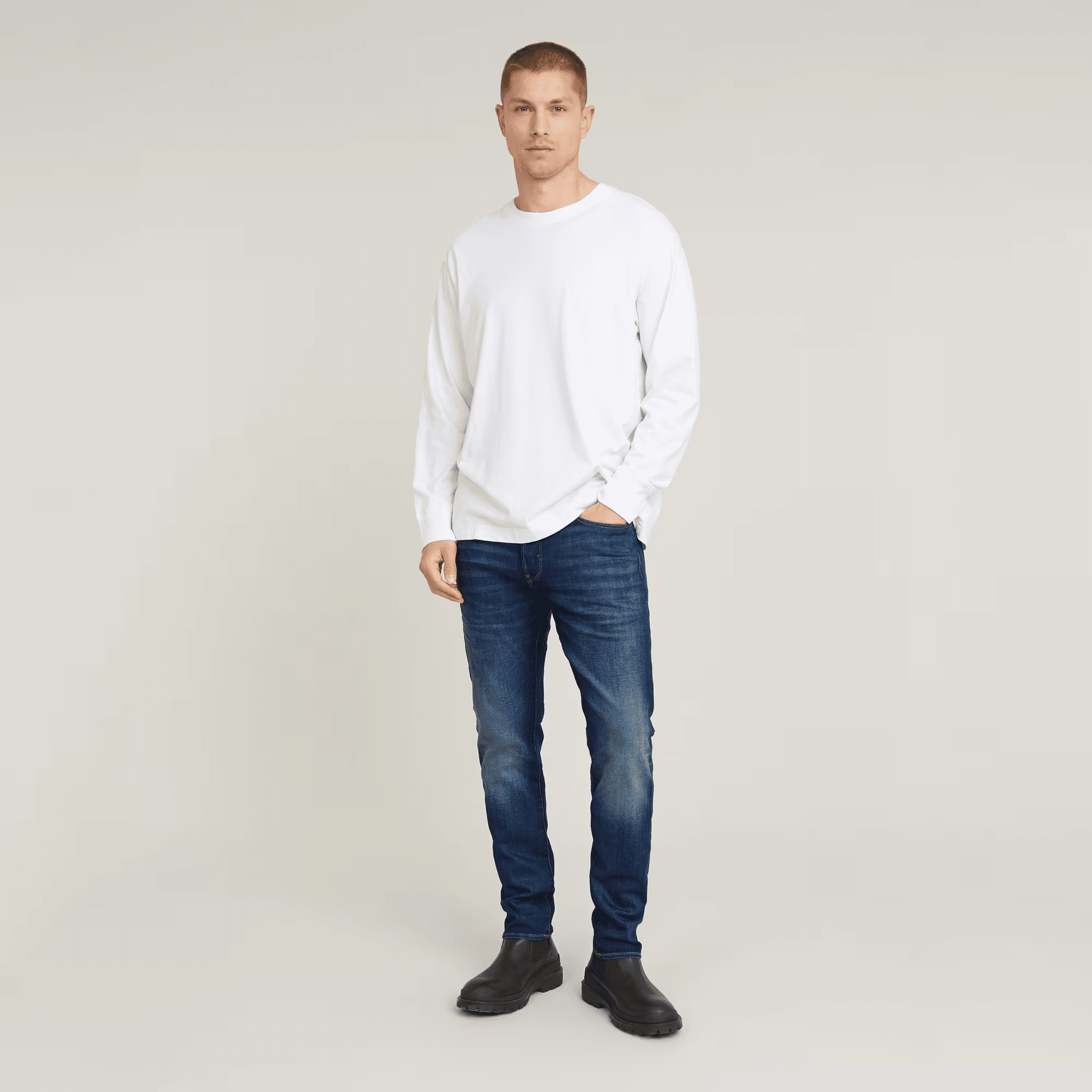 3301 Slim Jeans in Worker Blue Faded