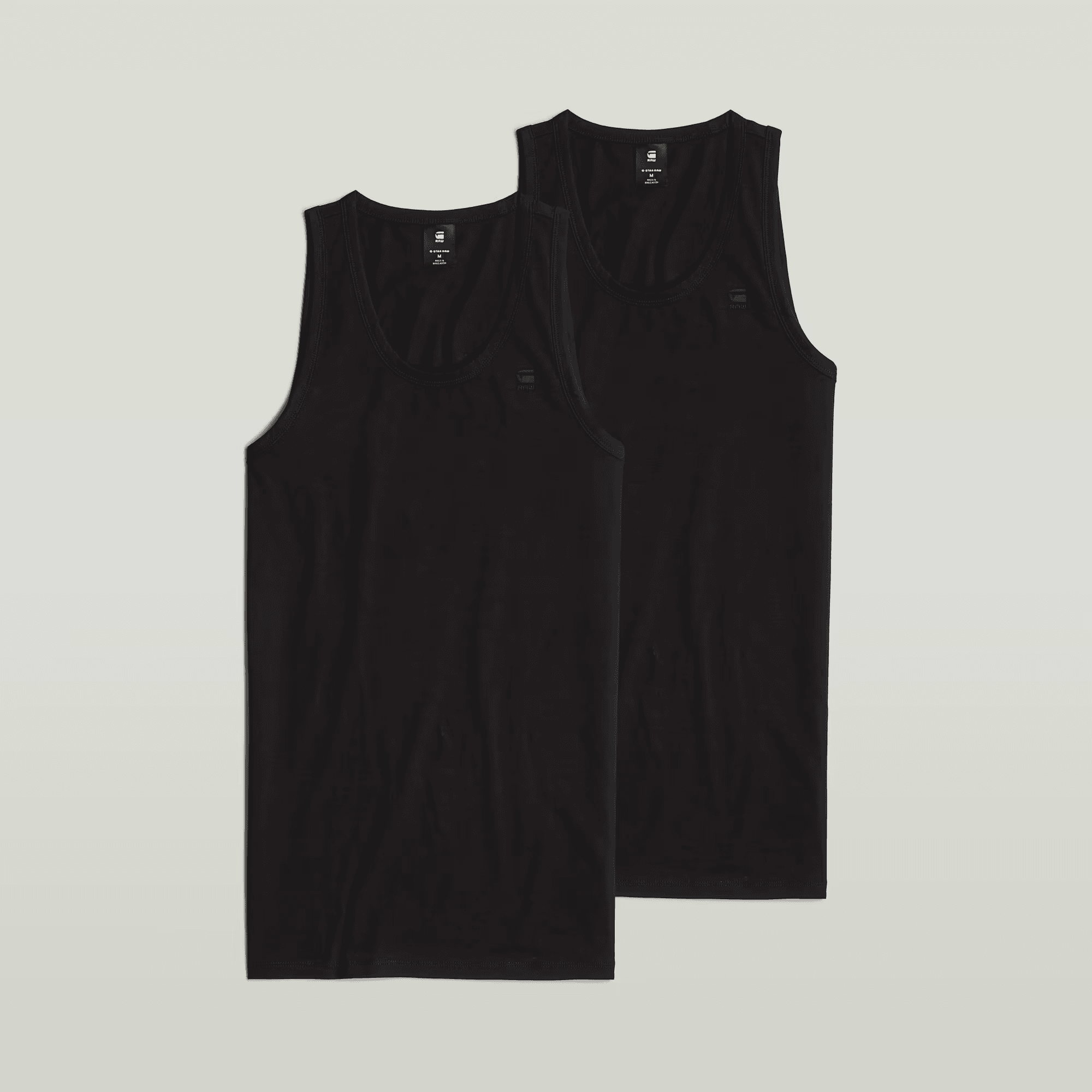 Base Tank Top 2-Pack in Dark Black