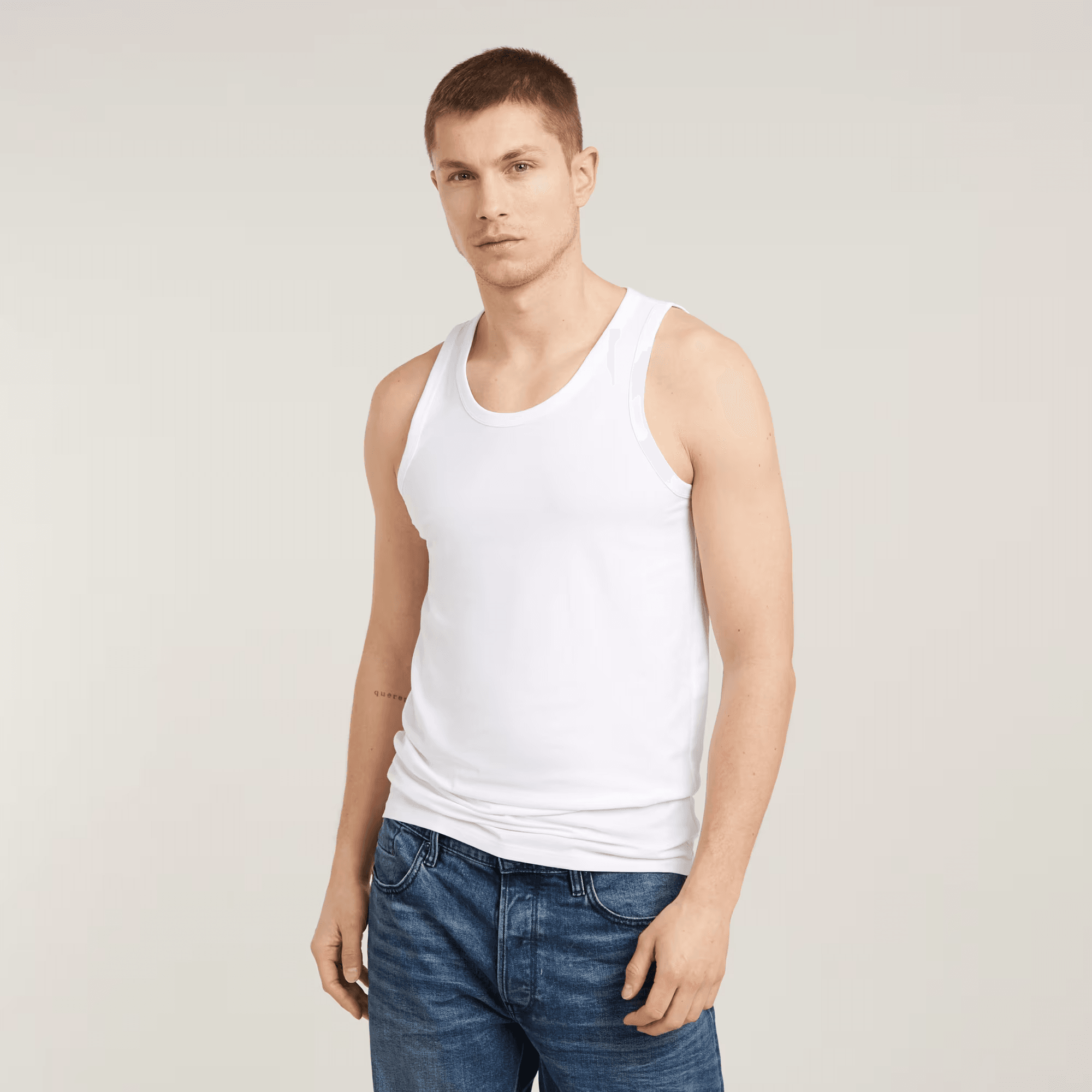 Base Tank Top 2-Pack in White