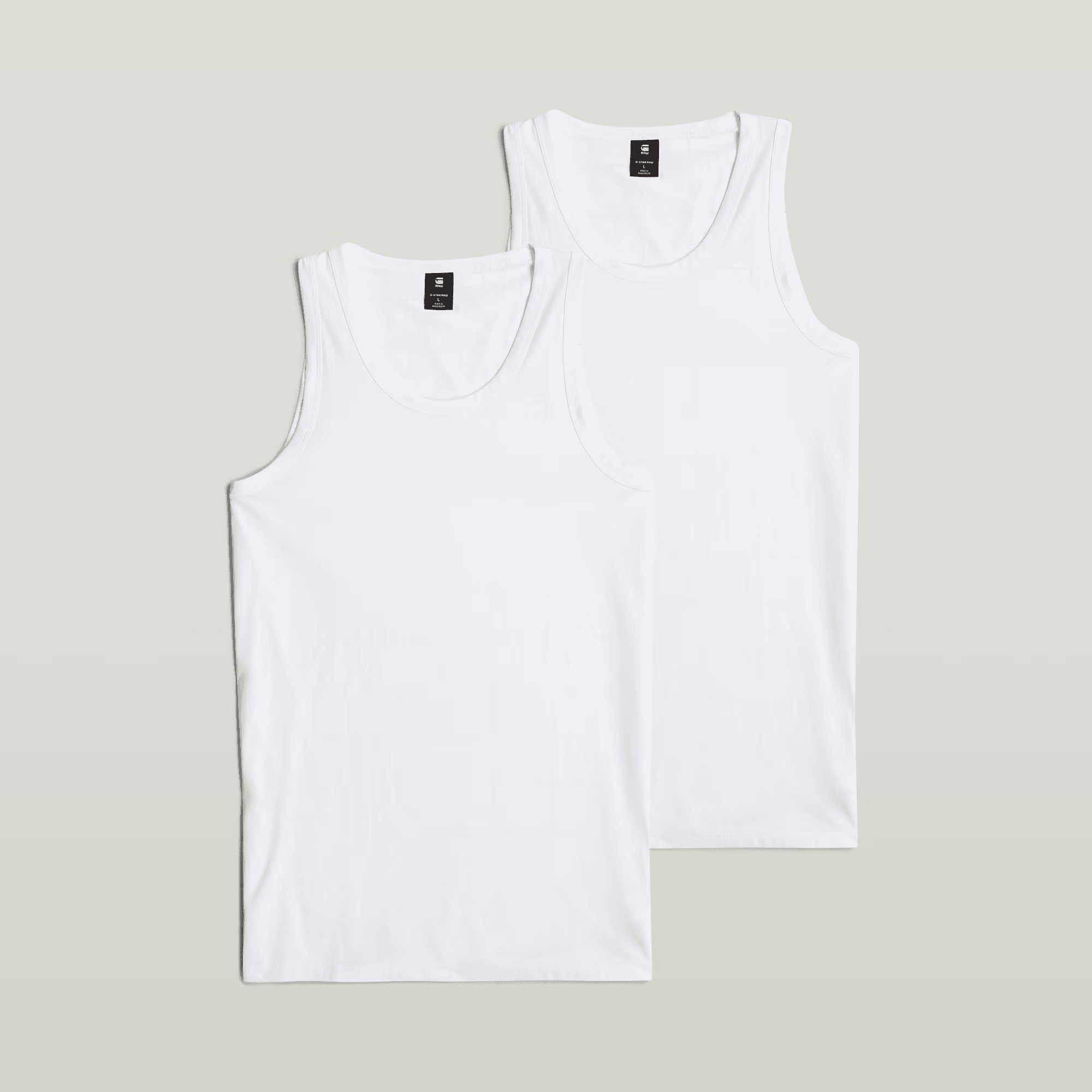 Base Tank Top 2-Pack in White