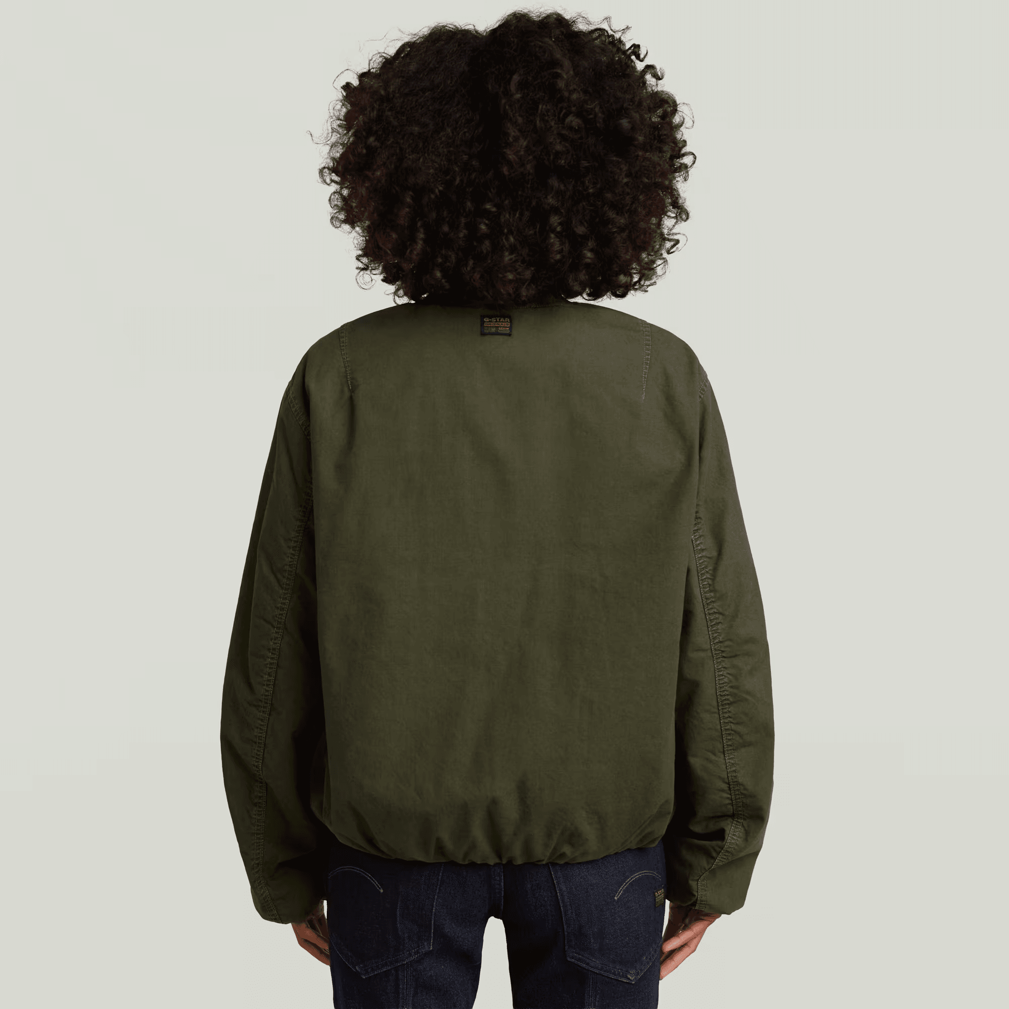 Bomber Padded Jacket in Shadow Olive - Milu James St