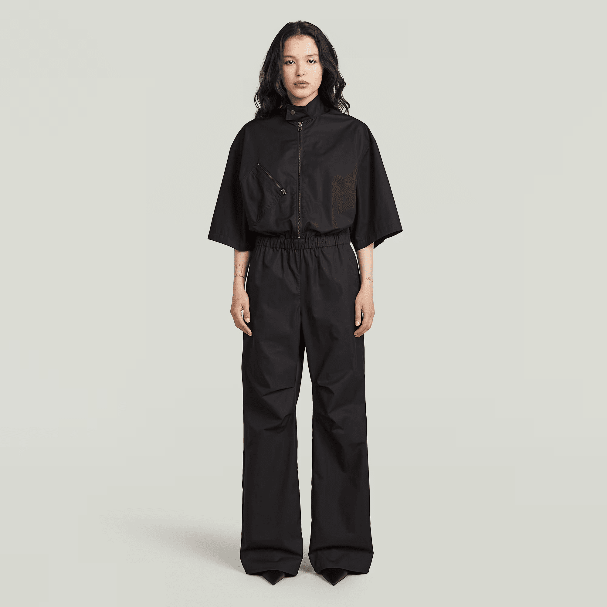 Bowey Boilersuit in Dark Black - Milu James St