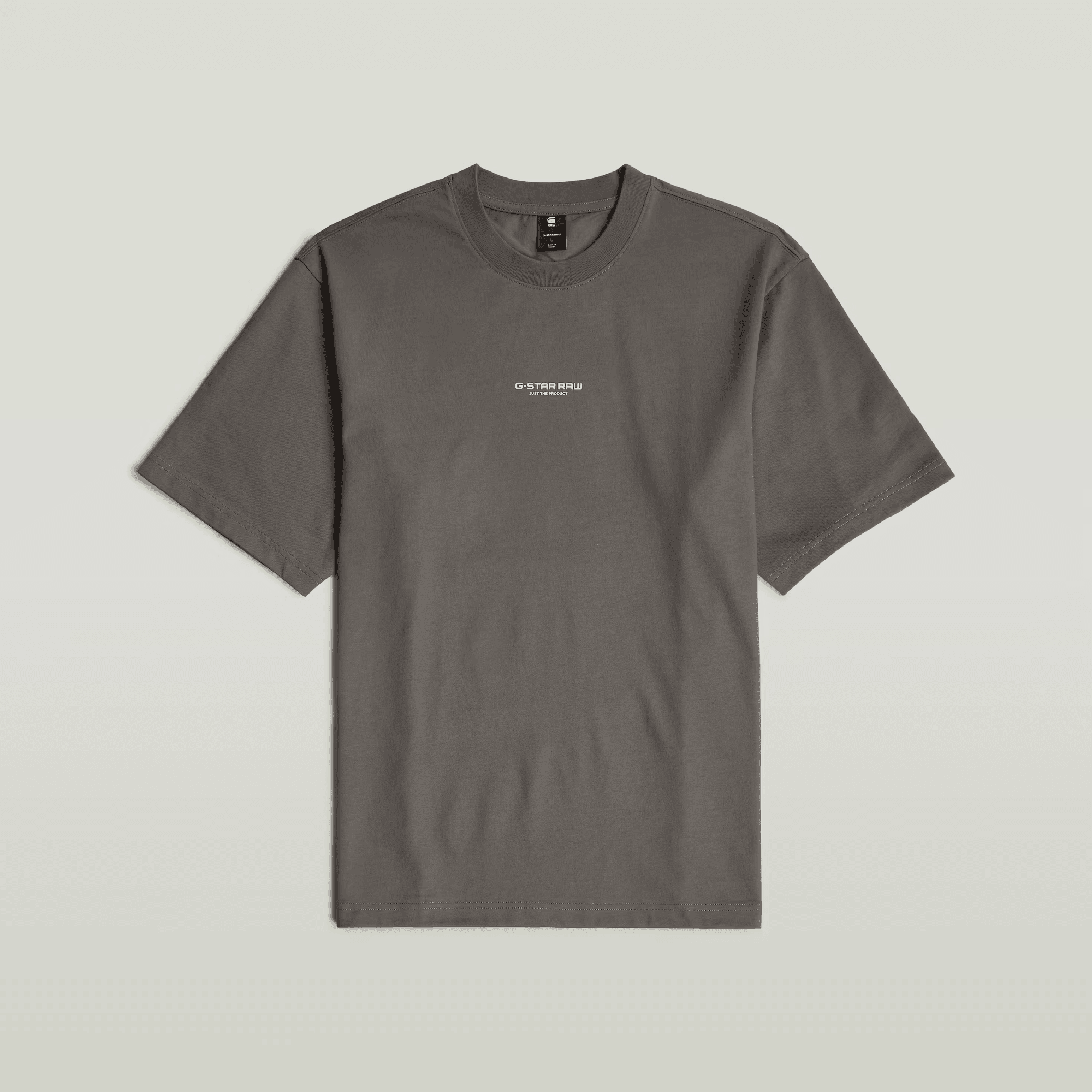 Center Chest Boxy T-Shirt in Gs Grey