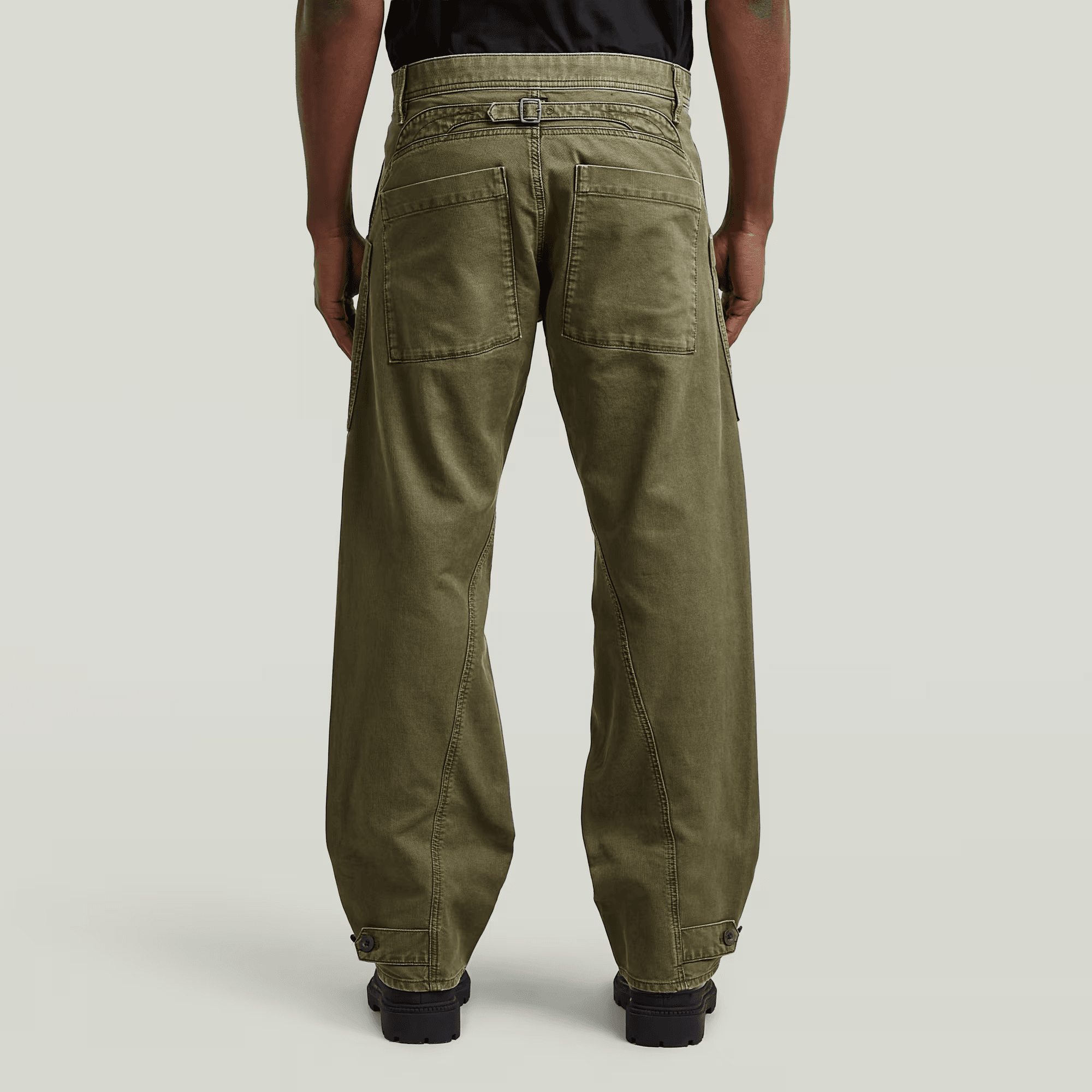 Fatigue Cargo Pants in Shadow Olive - Milu James St