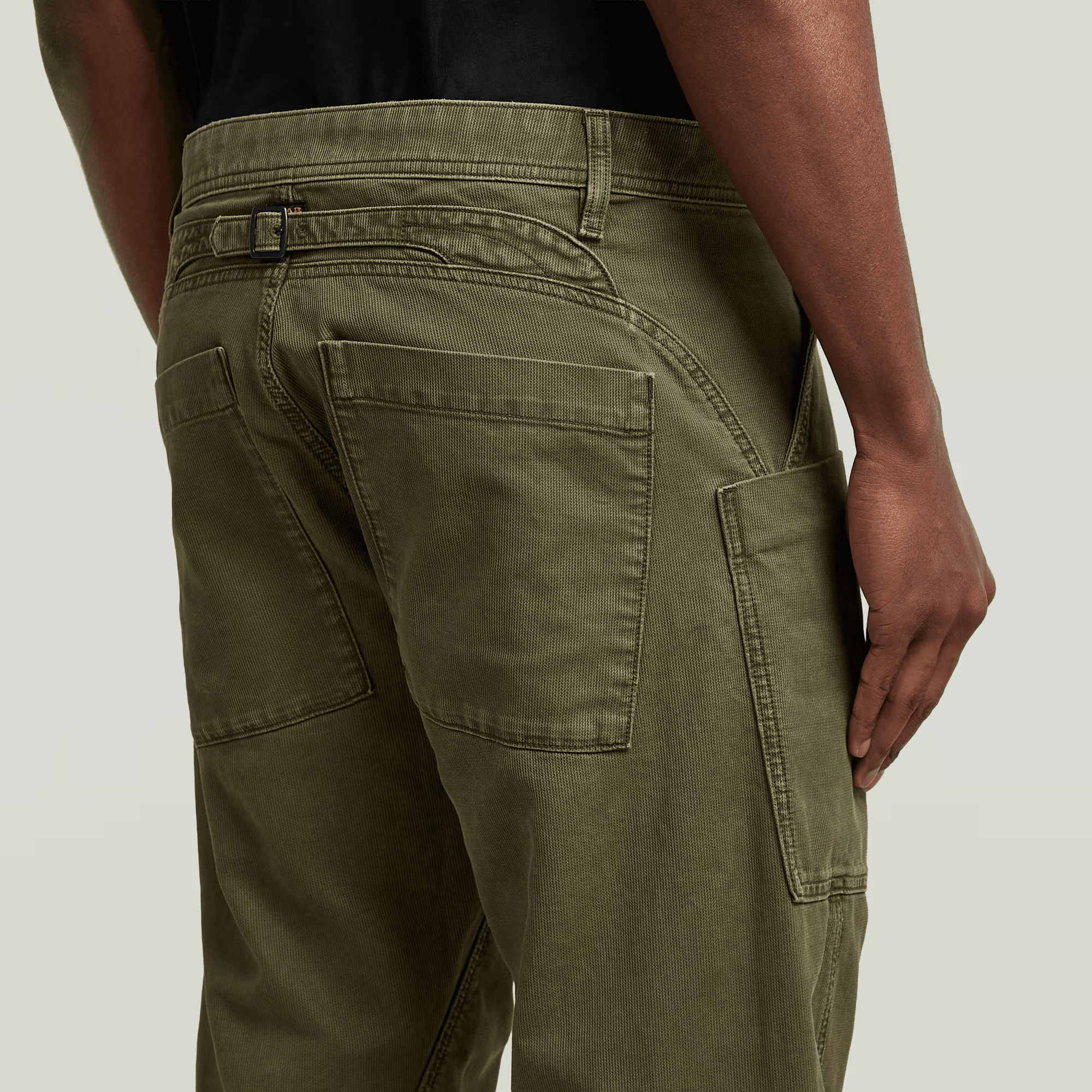 Fatigue Cargo Pants in Shadow Olive - Milu James St