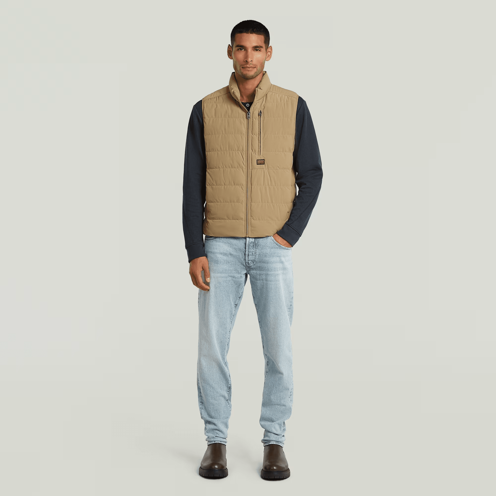 Foundation Liner Vest in Safari